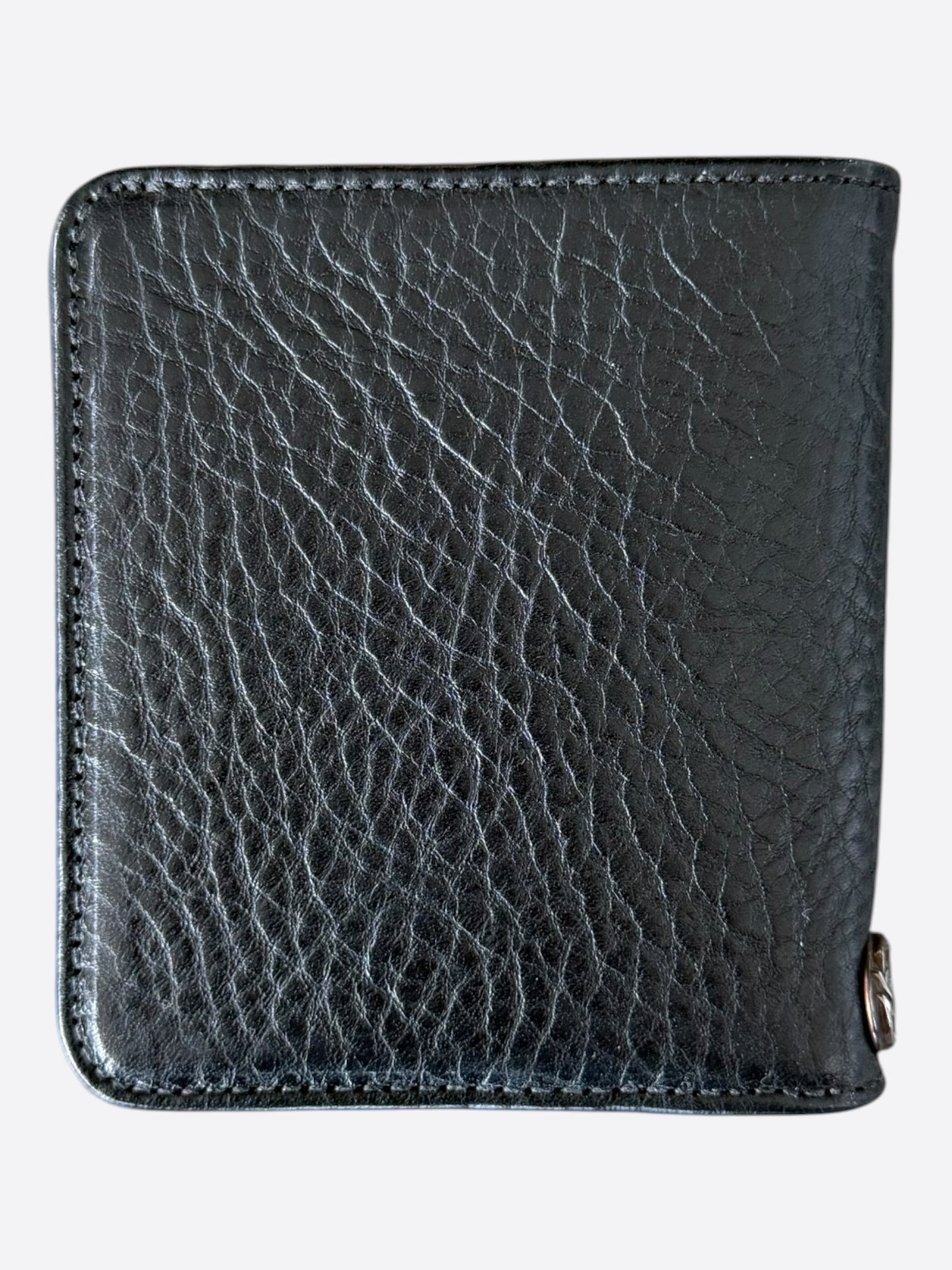 Chrome Hearts Black & Silver Cross Patch Dr. Digiacomo Wallet