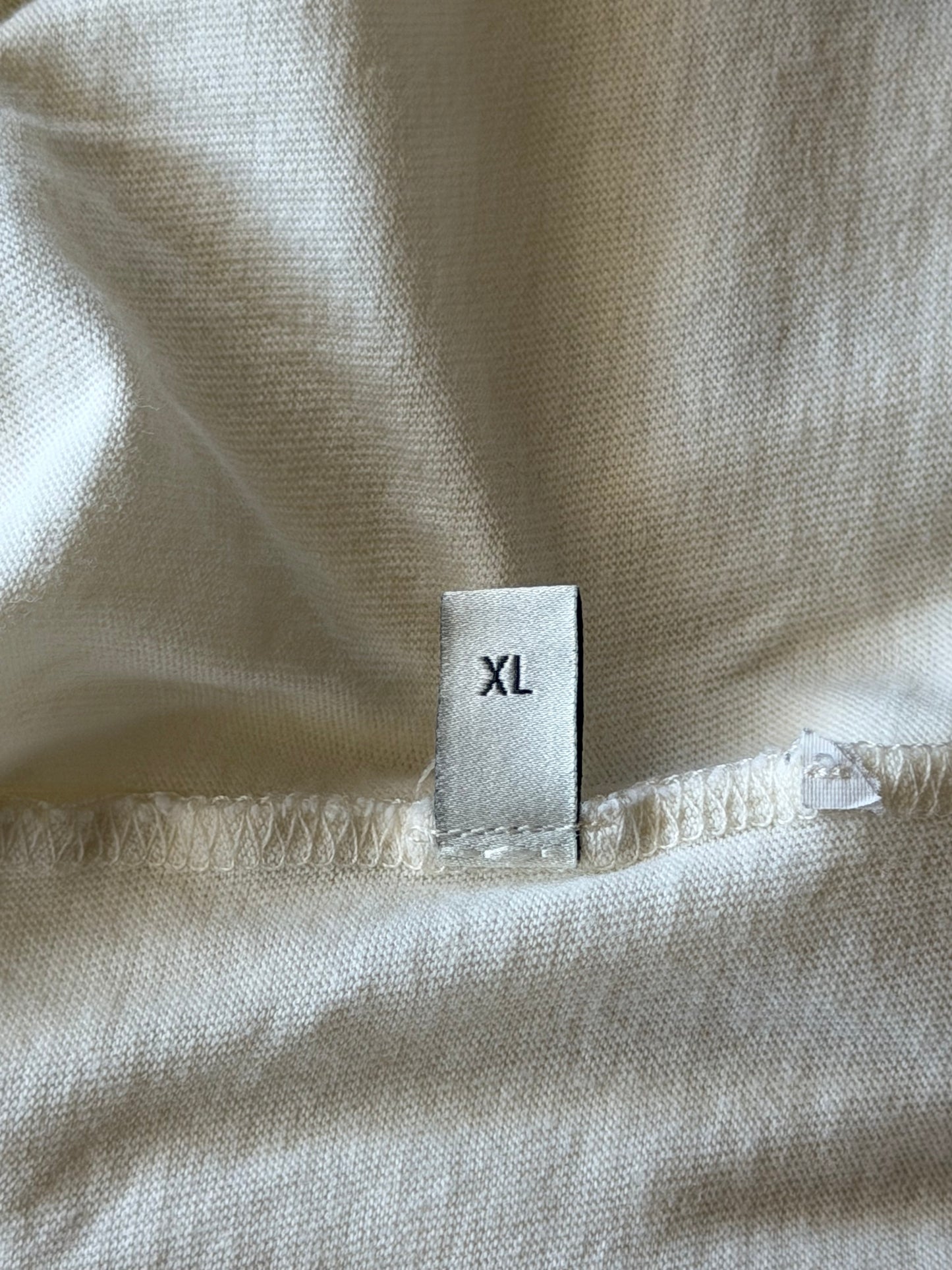 Gucci White & Black Interlocking GG Logo T-Shirt