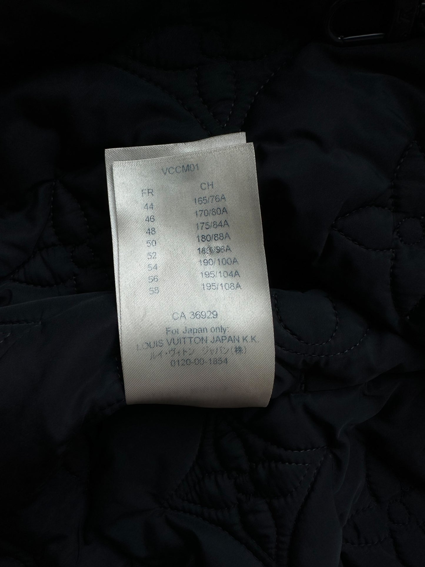 Louis Vuitton Navy Monogram Padded Jacket