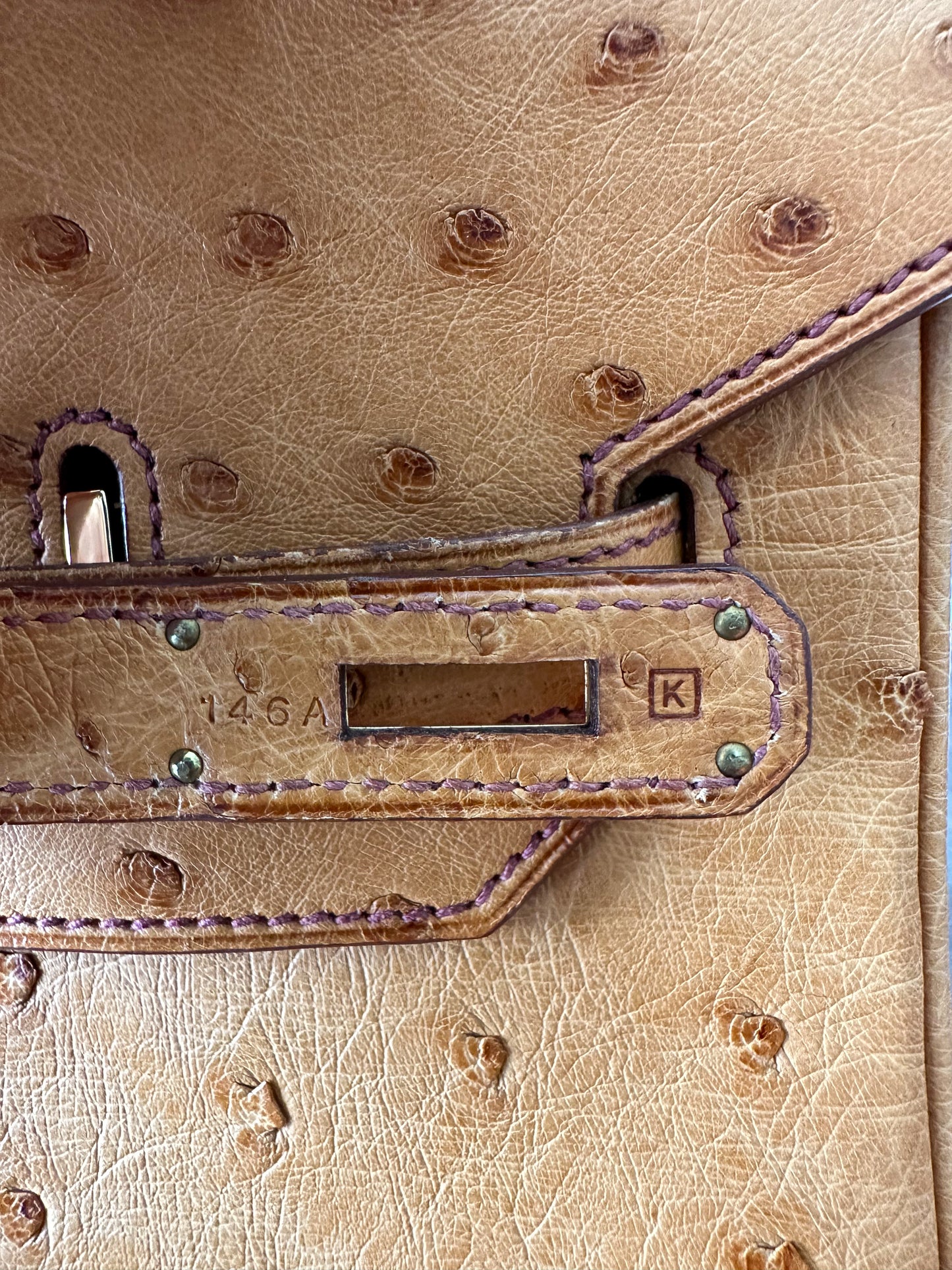 Hermès Chocolate Ostrich Birkin 35