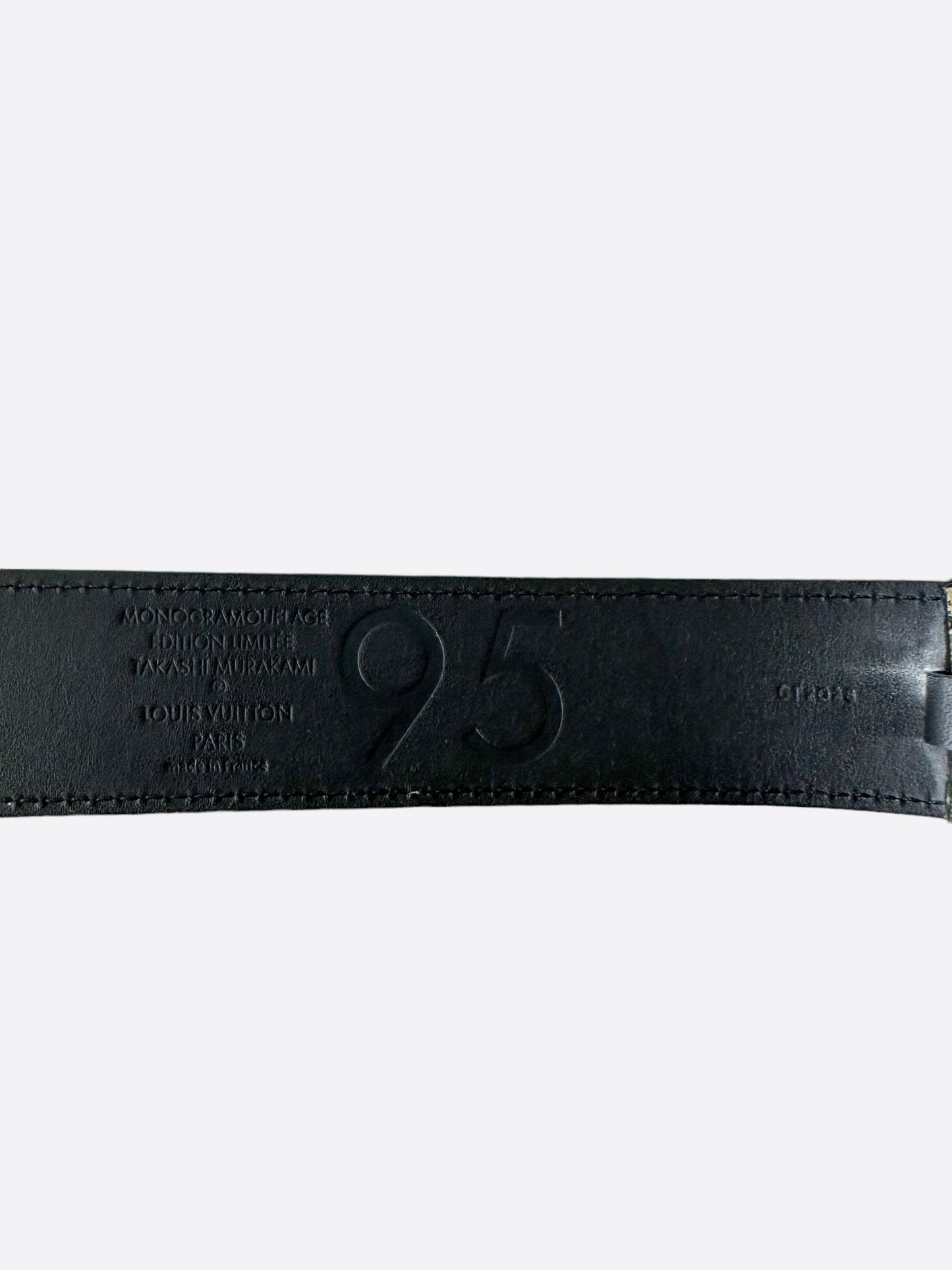 Louis Vuitton Takashi Murakami Green Camouflage Monogram Belt