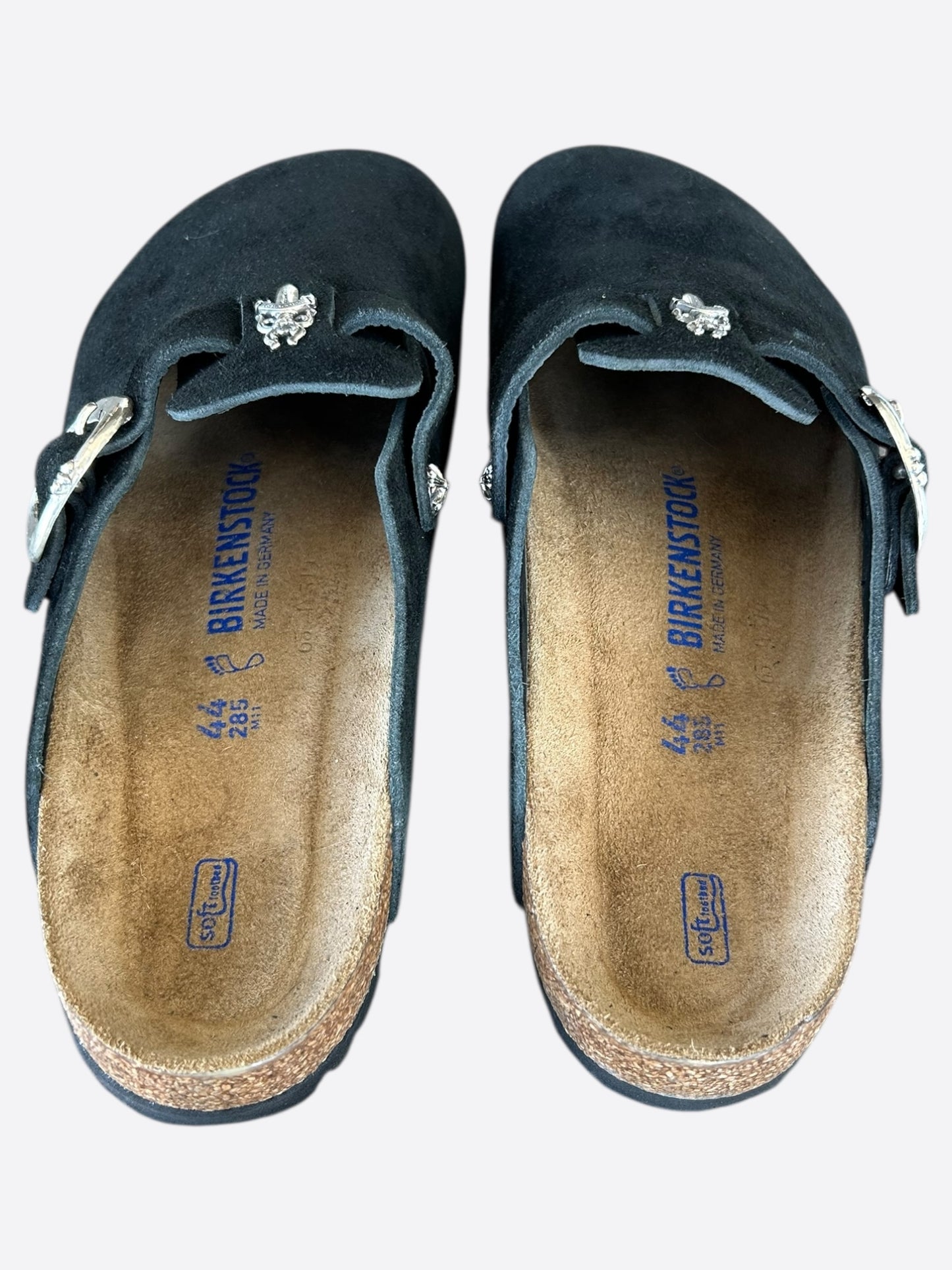 Chrome Hearts Black & Silver Dagger Birkenstocks