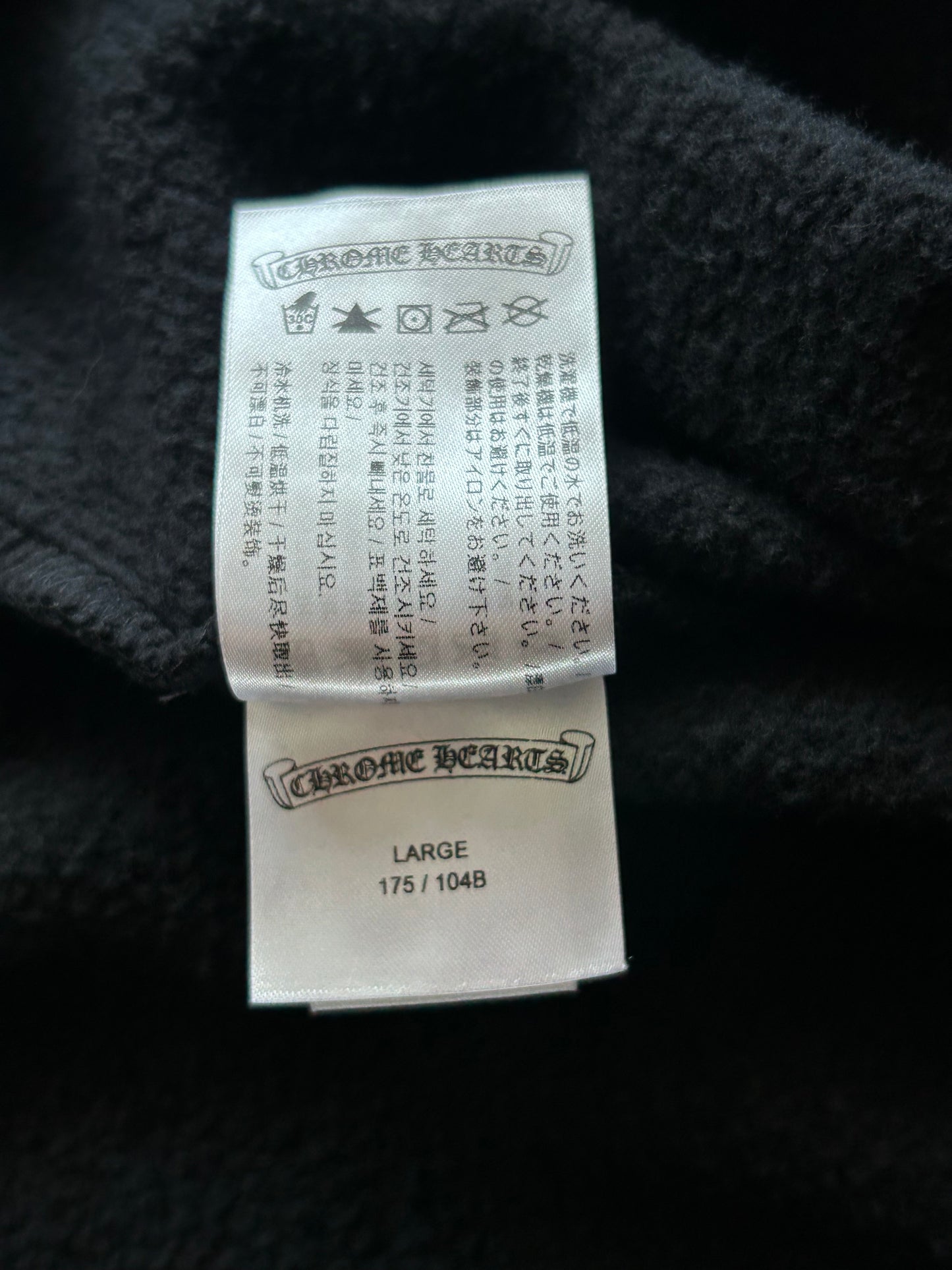 Chrome Hearts Black & Pink Online Exclusive Horseshoe Logo Hoodie