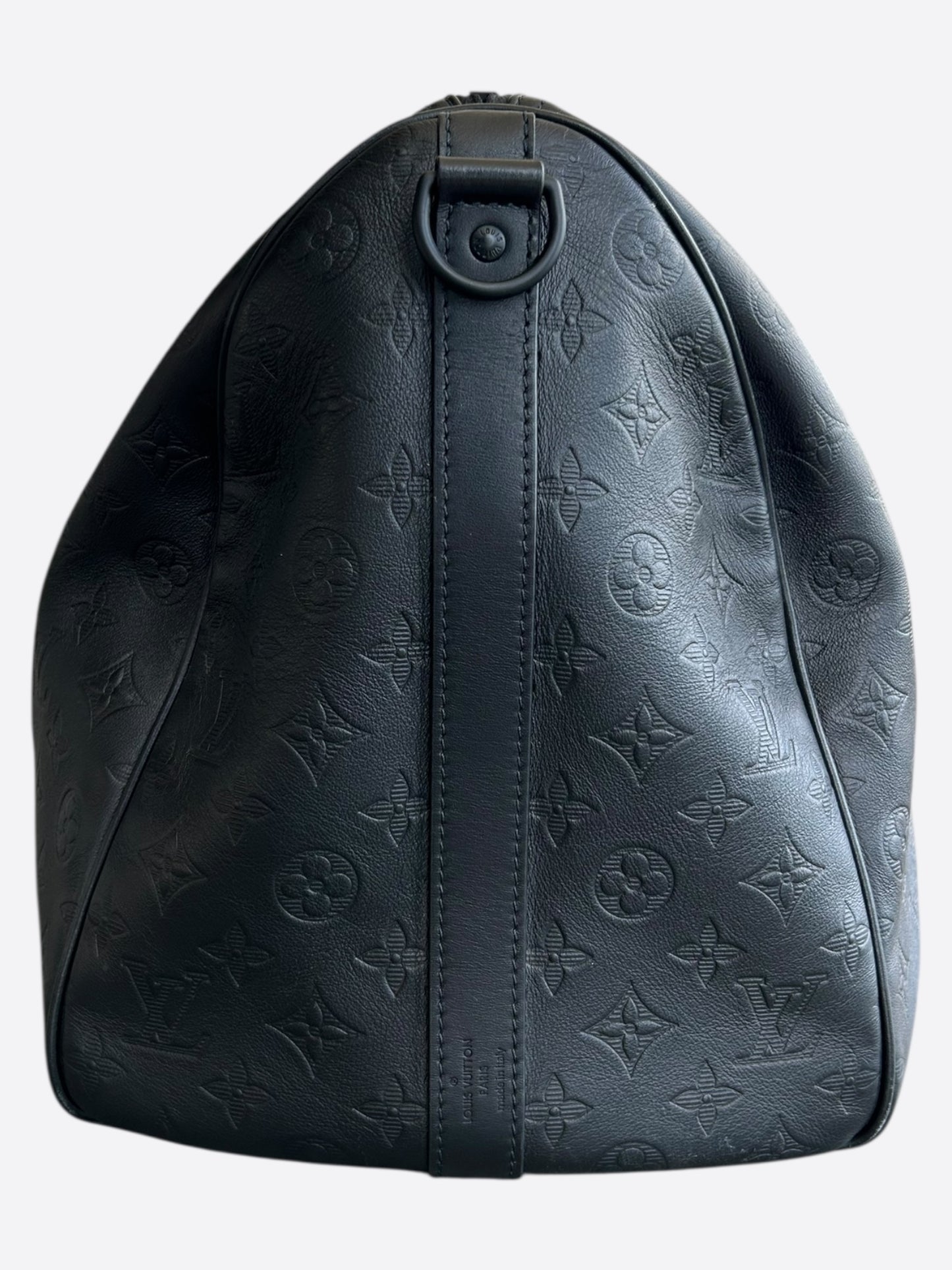 Louis Vuitton Black Monogram Shadow Keepall 50