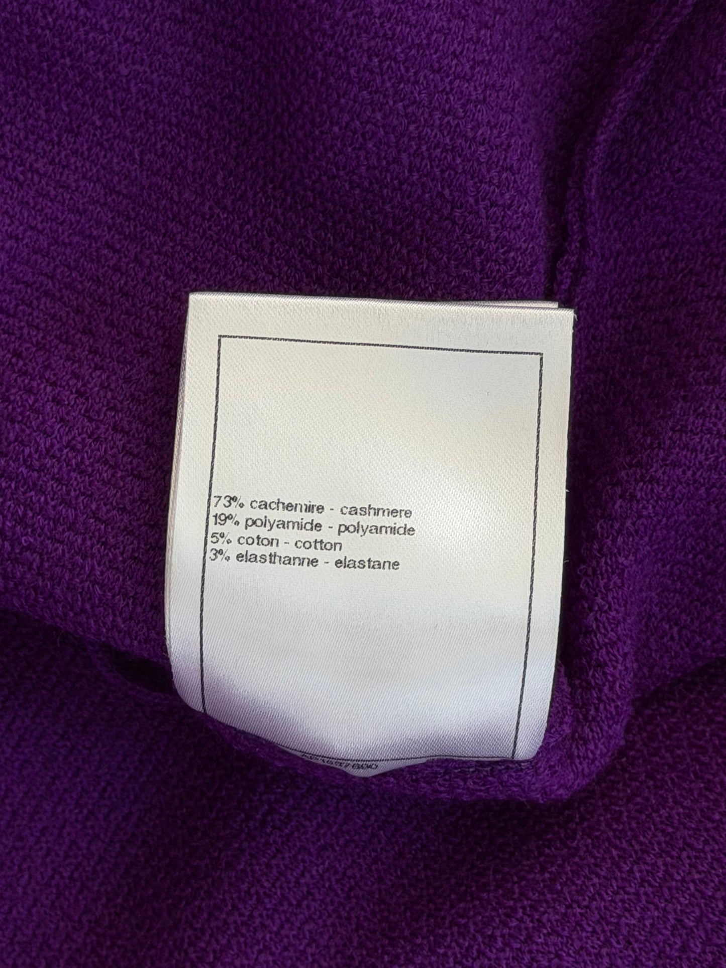 Chanel Purple & White Rhinestone Hooded Dress