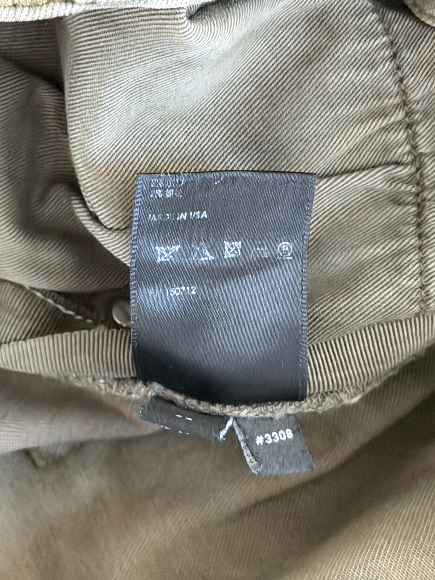 Amiri Military Green & Orange Bandana Patch MX1 Jeans