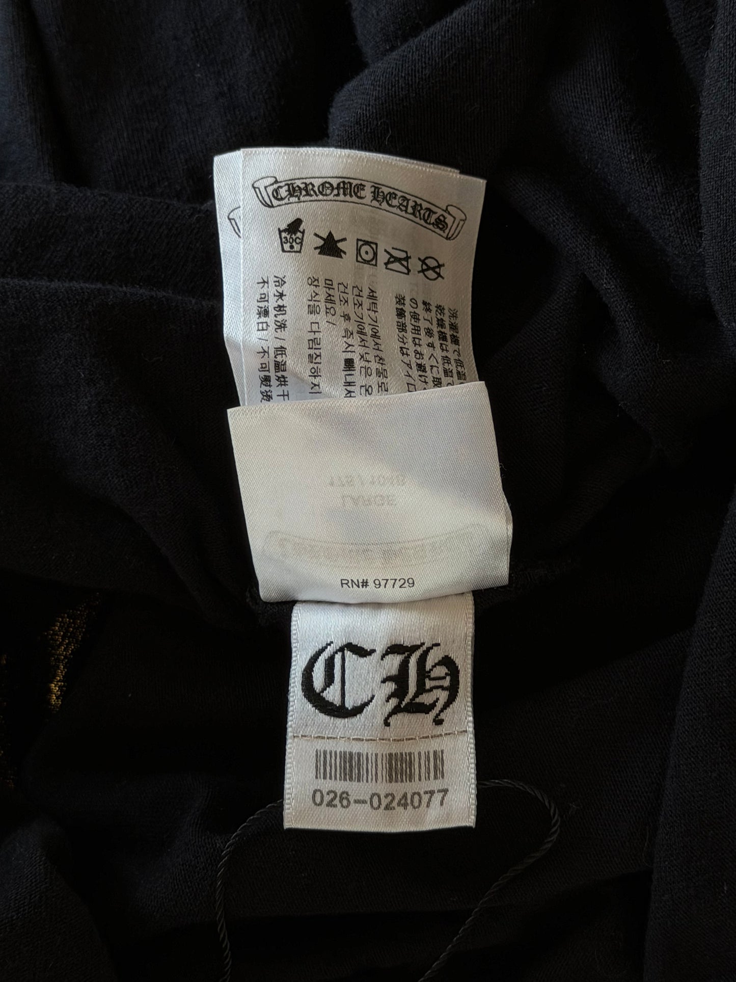 Chrome Hearts Black & Pink Logo T-Shirt