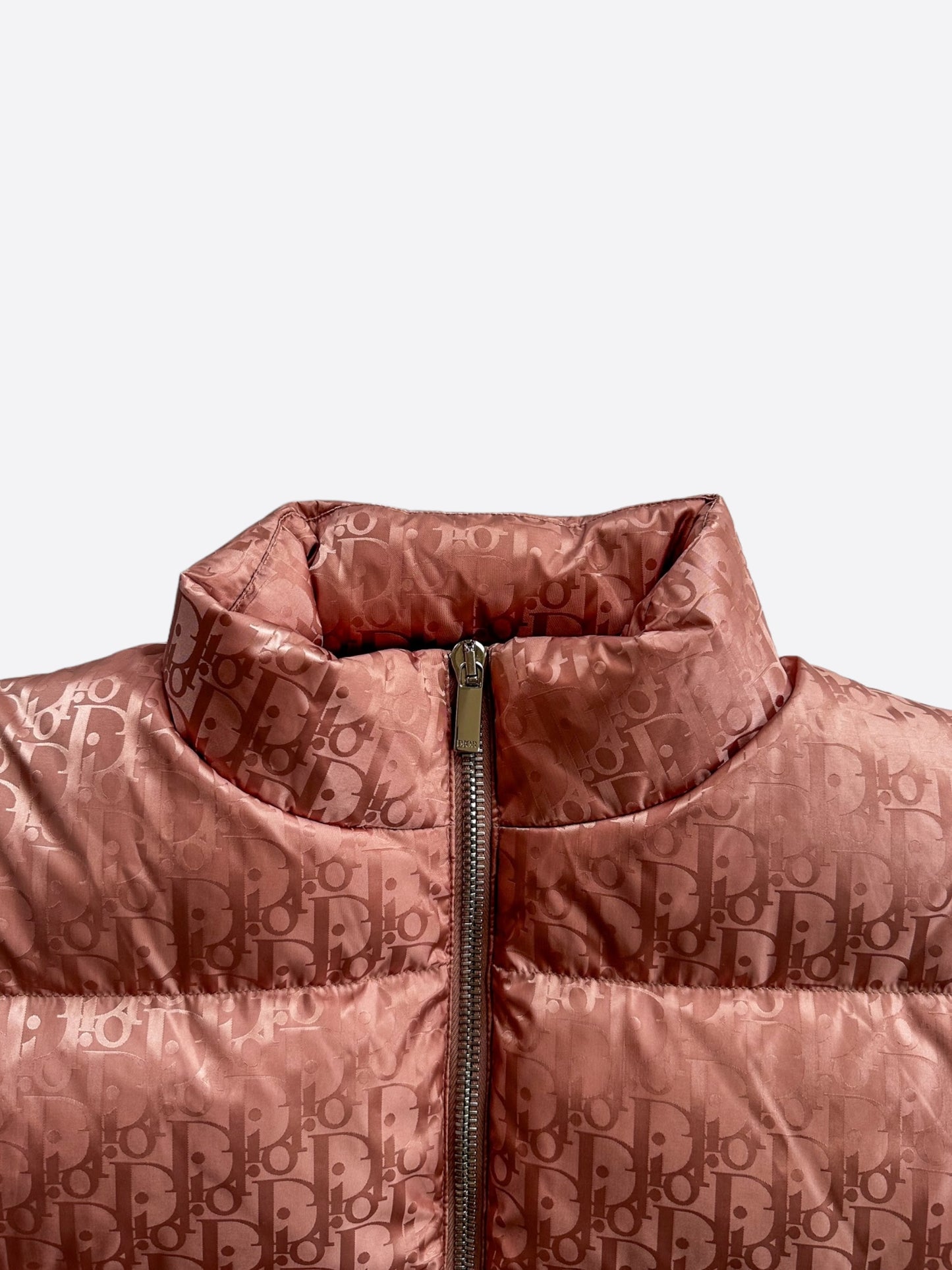 Dior Pink Oblique Puffer Vest
