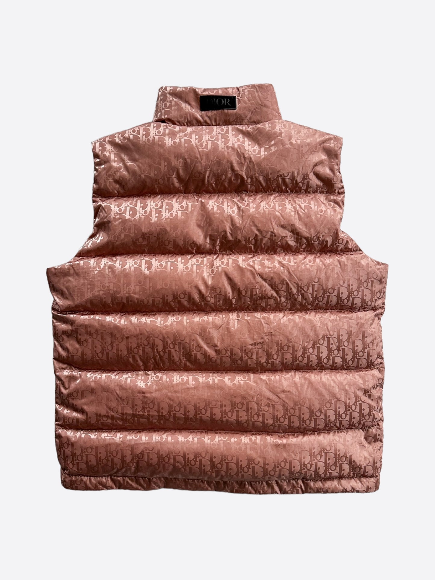 Dior Pink Oblique Puffer Vest