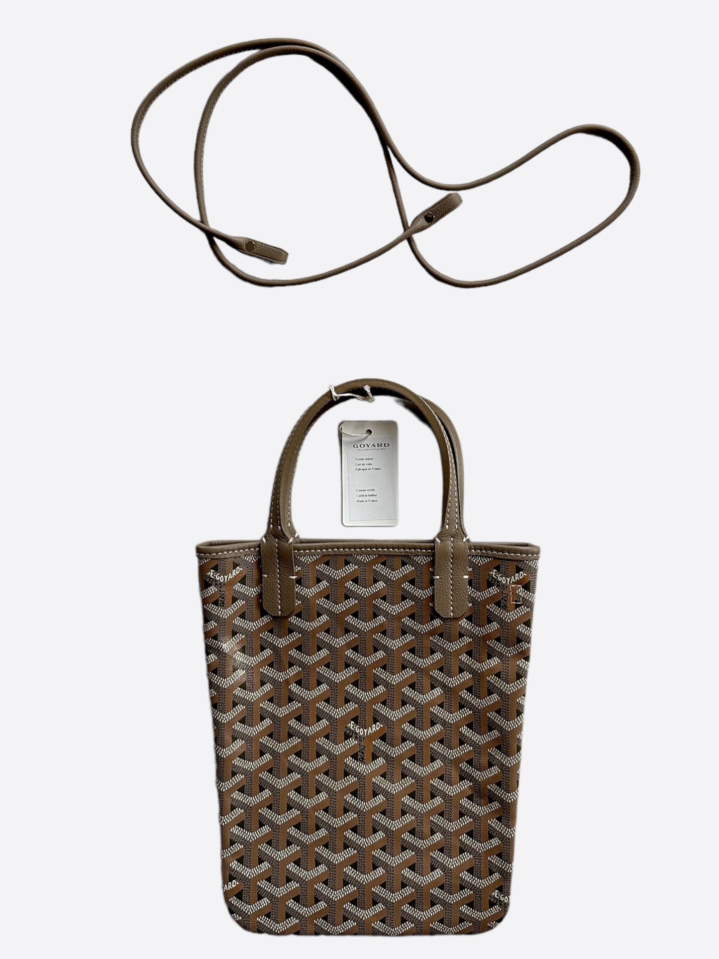 Goyard Khaki Poitiers Claire-Voie Tote Bag