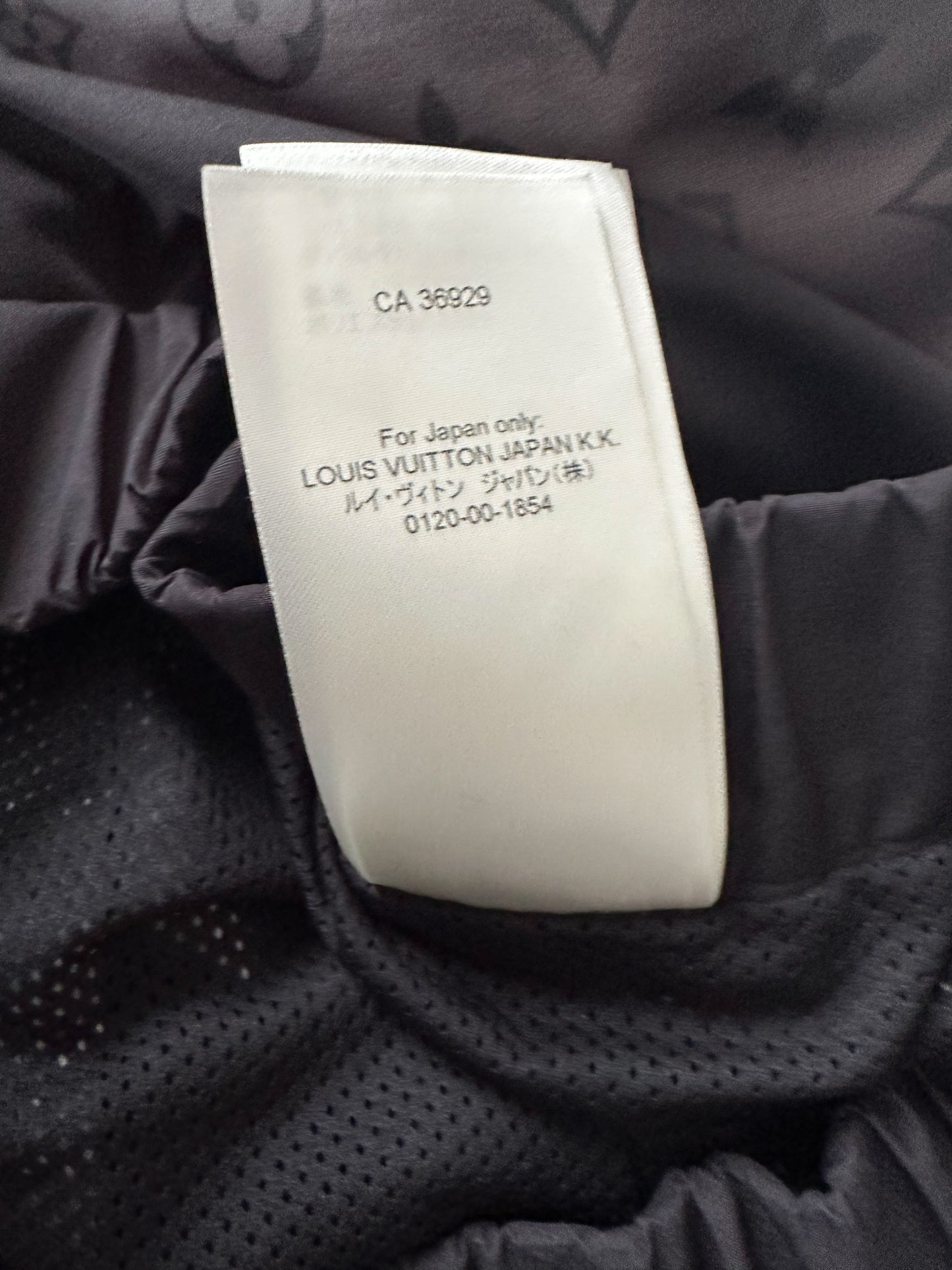 Louis Vuitton Black & Grey 2054 Monogram Heat Reflective Track Pants