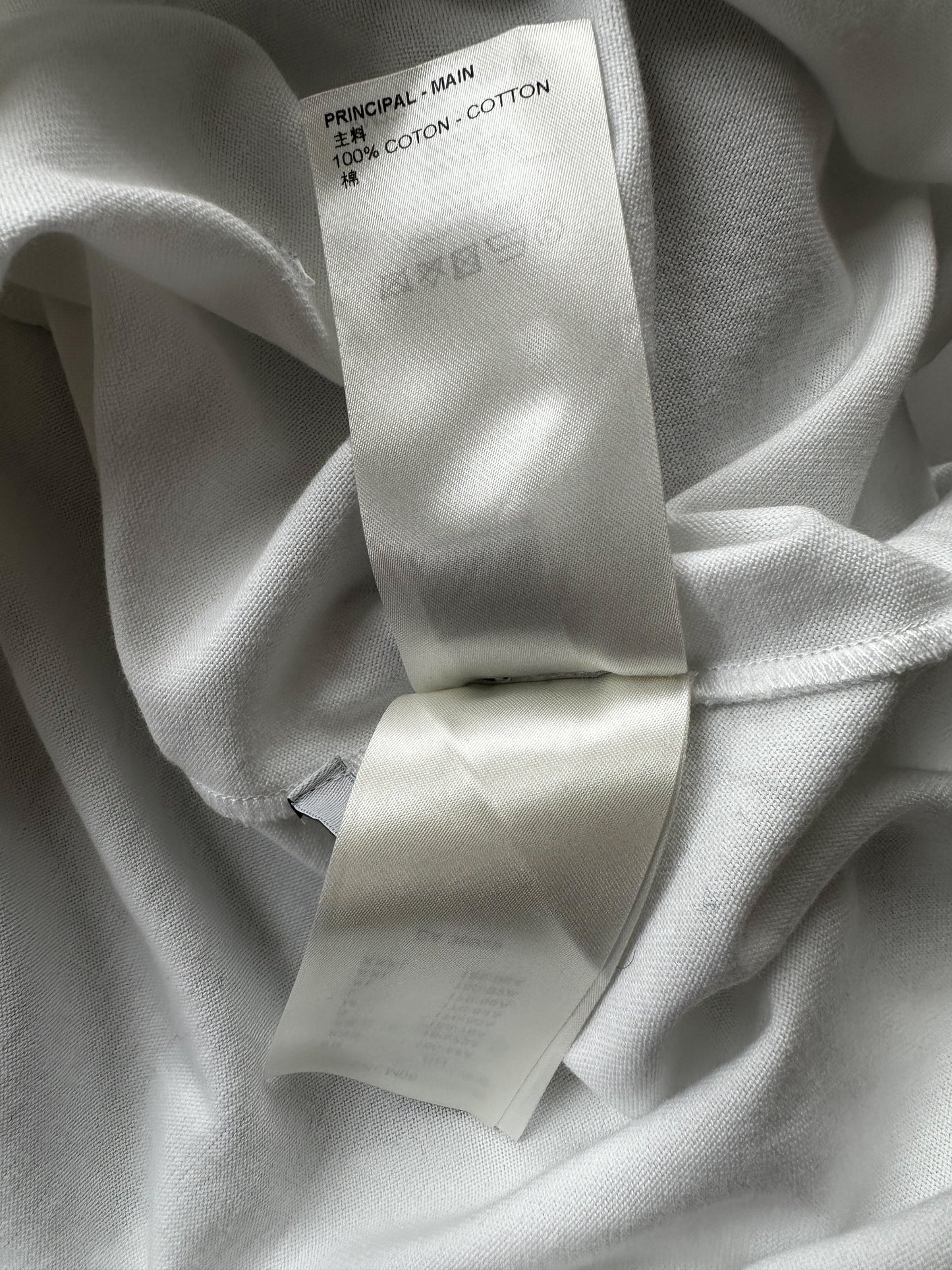 Louis Vuitton White & Green Vuitton Intarsia T-Shirt