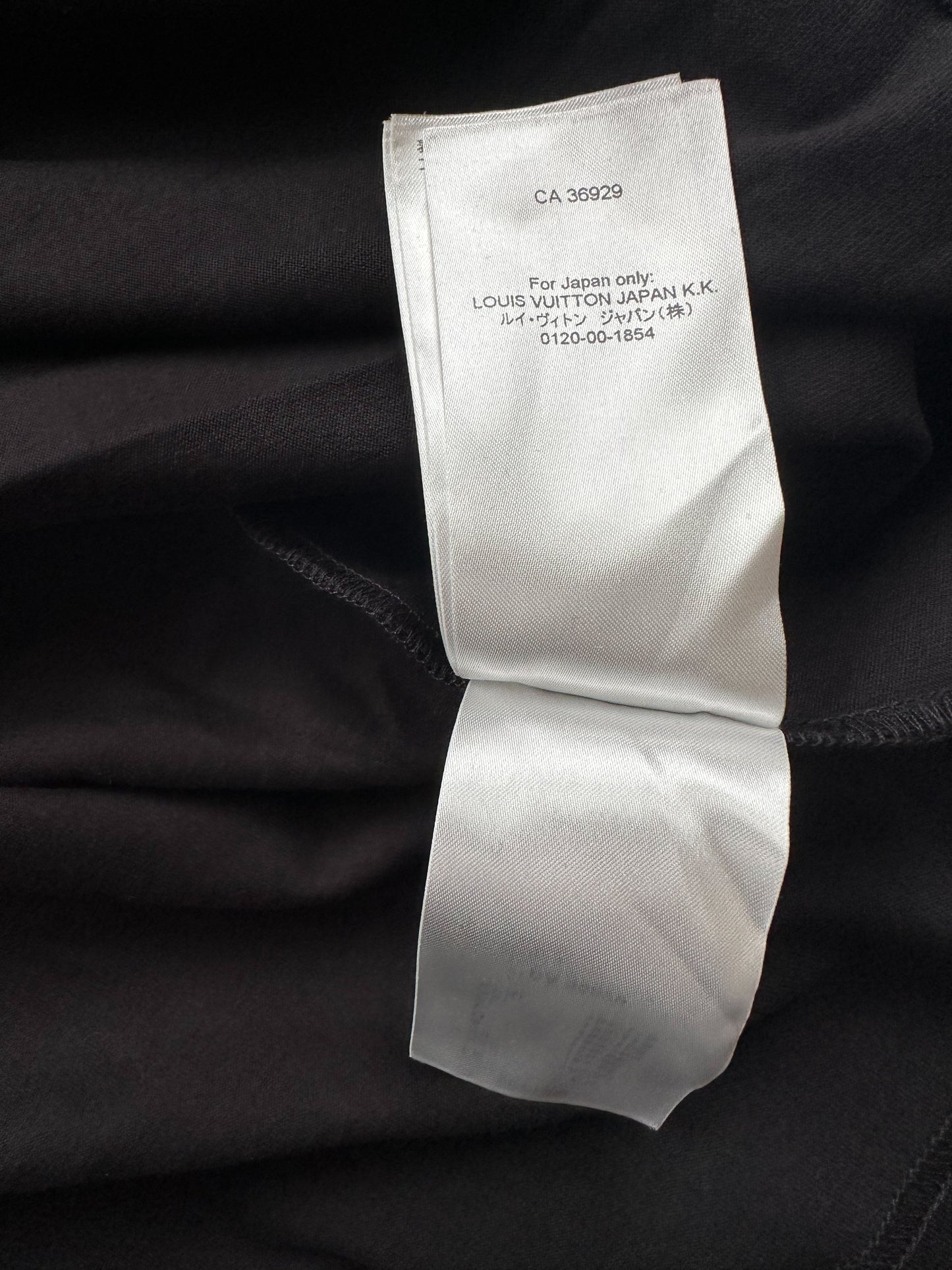 Louis Vuitton Black & White Frequency Embroidered T-Shirt