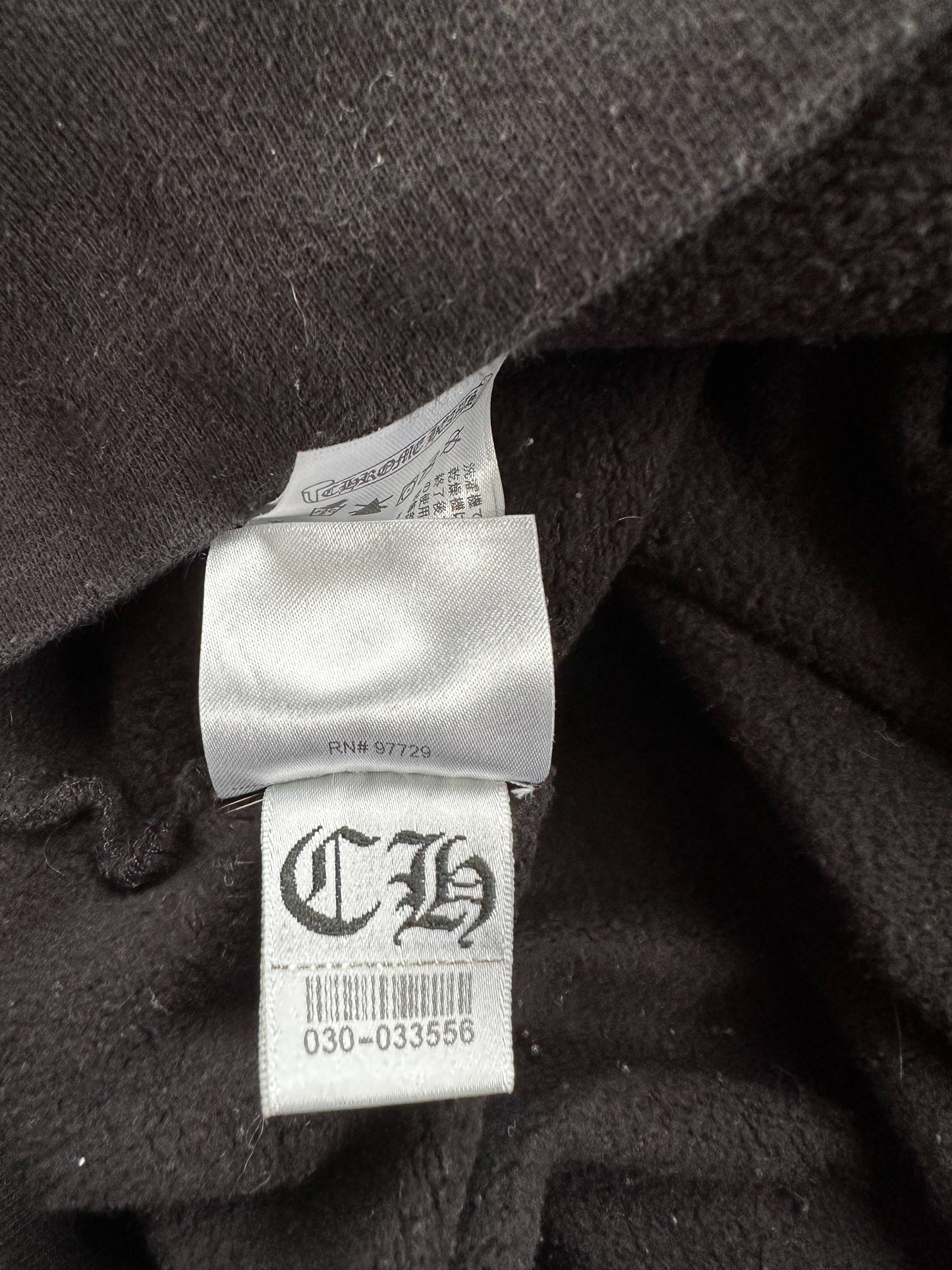 Chrome Hearts Black & White Horseshoe Logo Hoodie