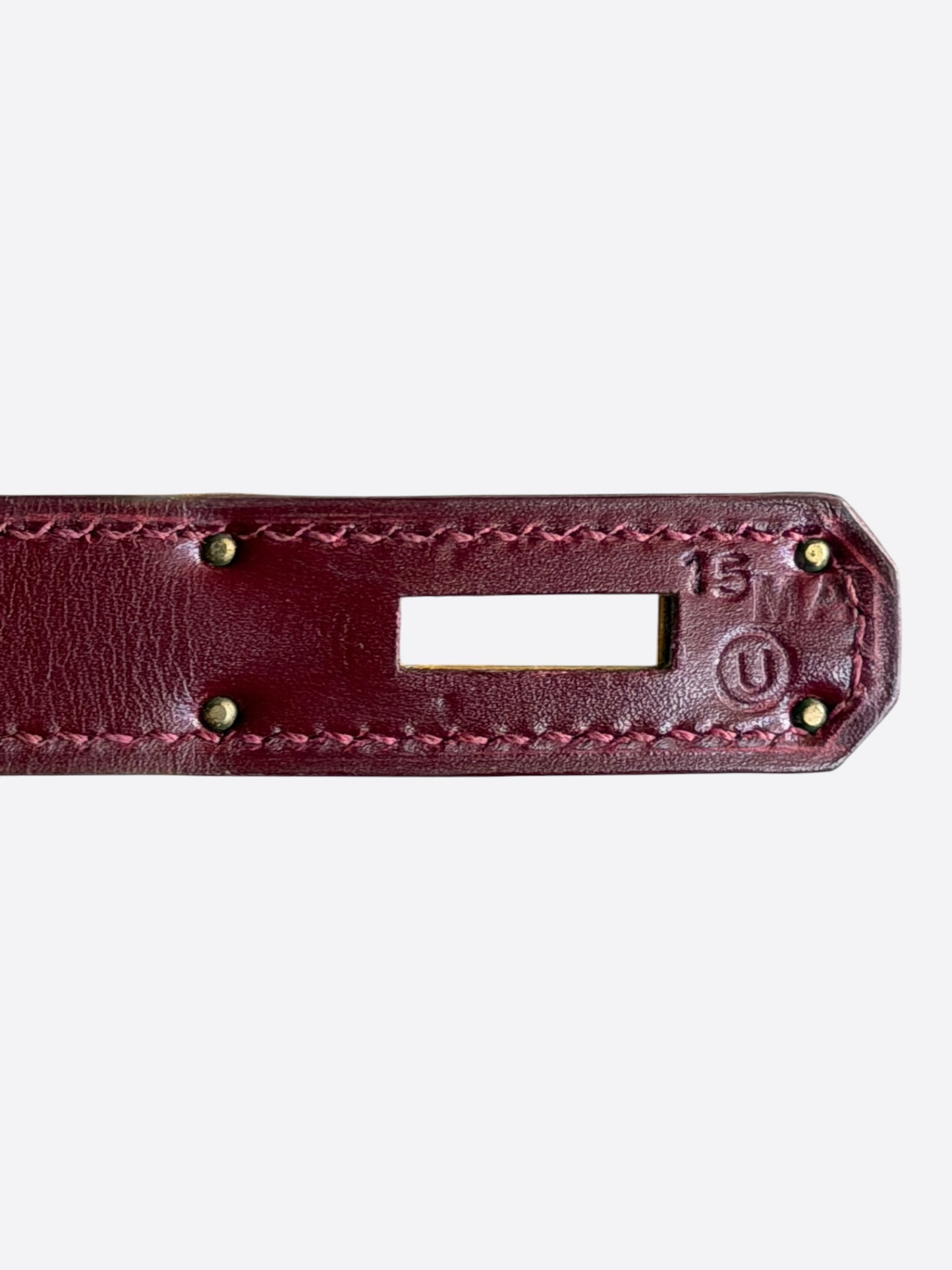 Hermes Red Box Leather & Gold Hardware Kelly 28