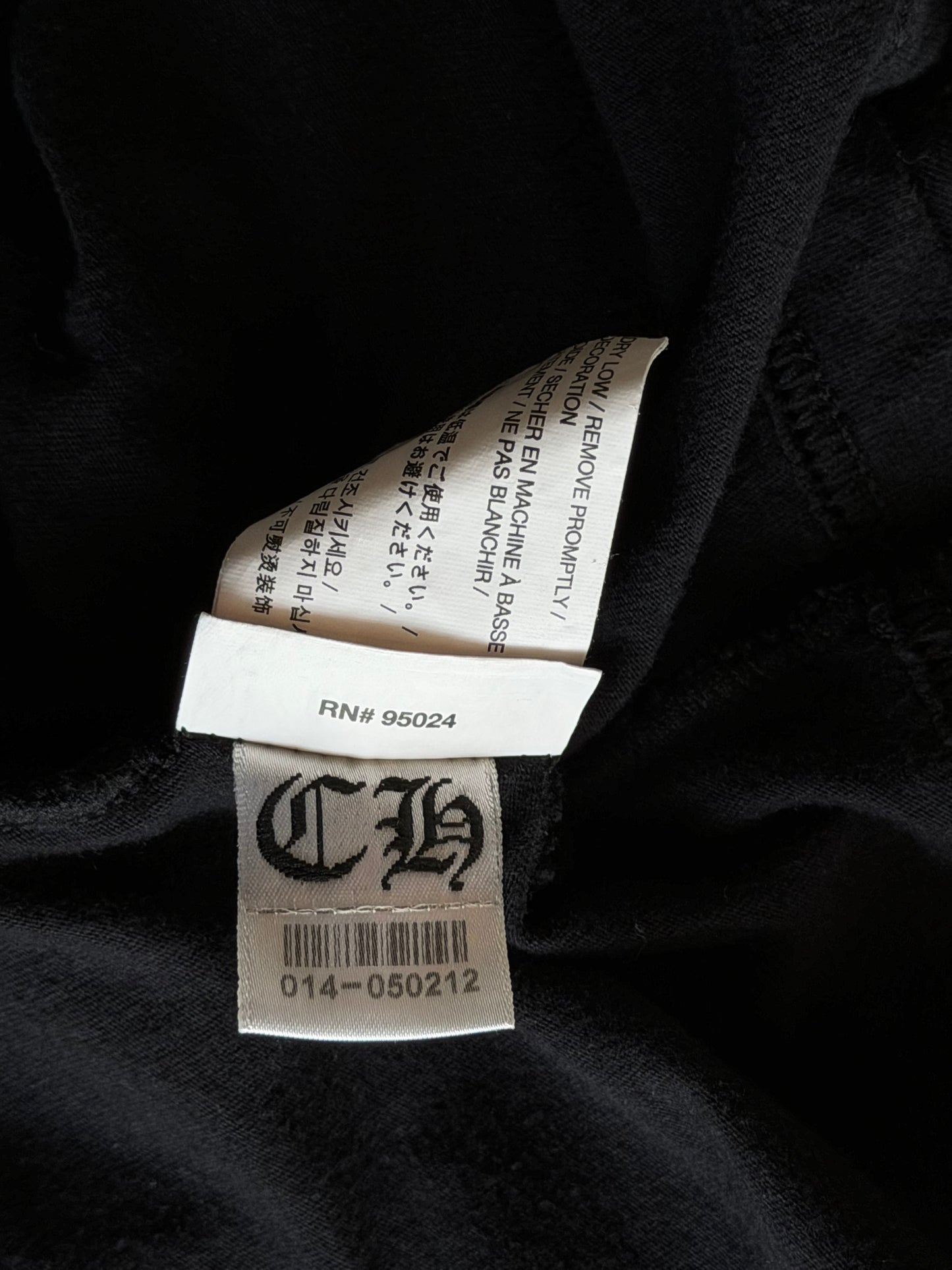 Chrome Hearts Black & Red Cemetery Horseshoe Logo T-Shirt