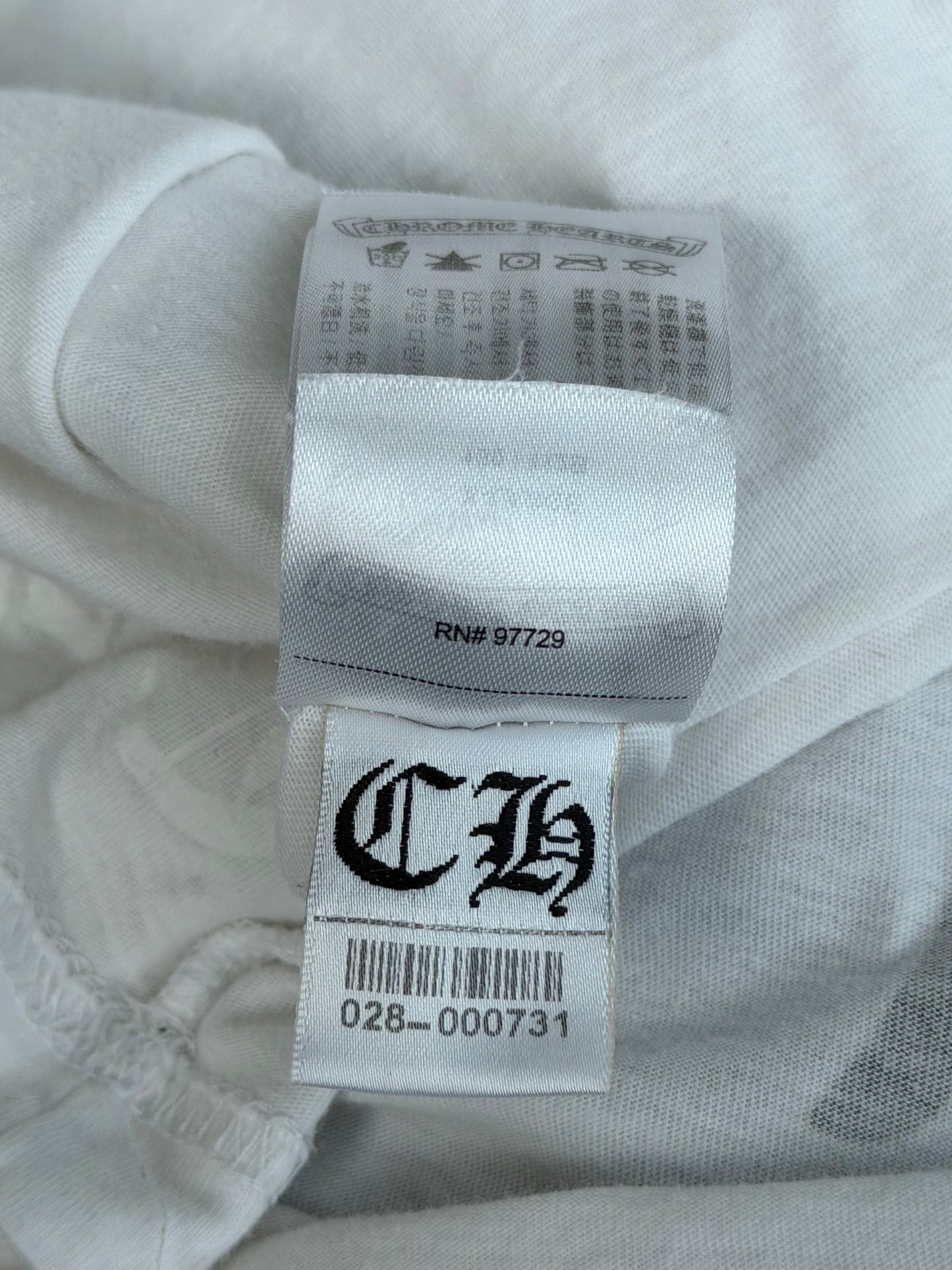 Chrome Hearts White Multicolor Cross T-Shirt