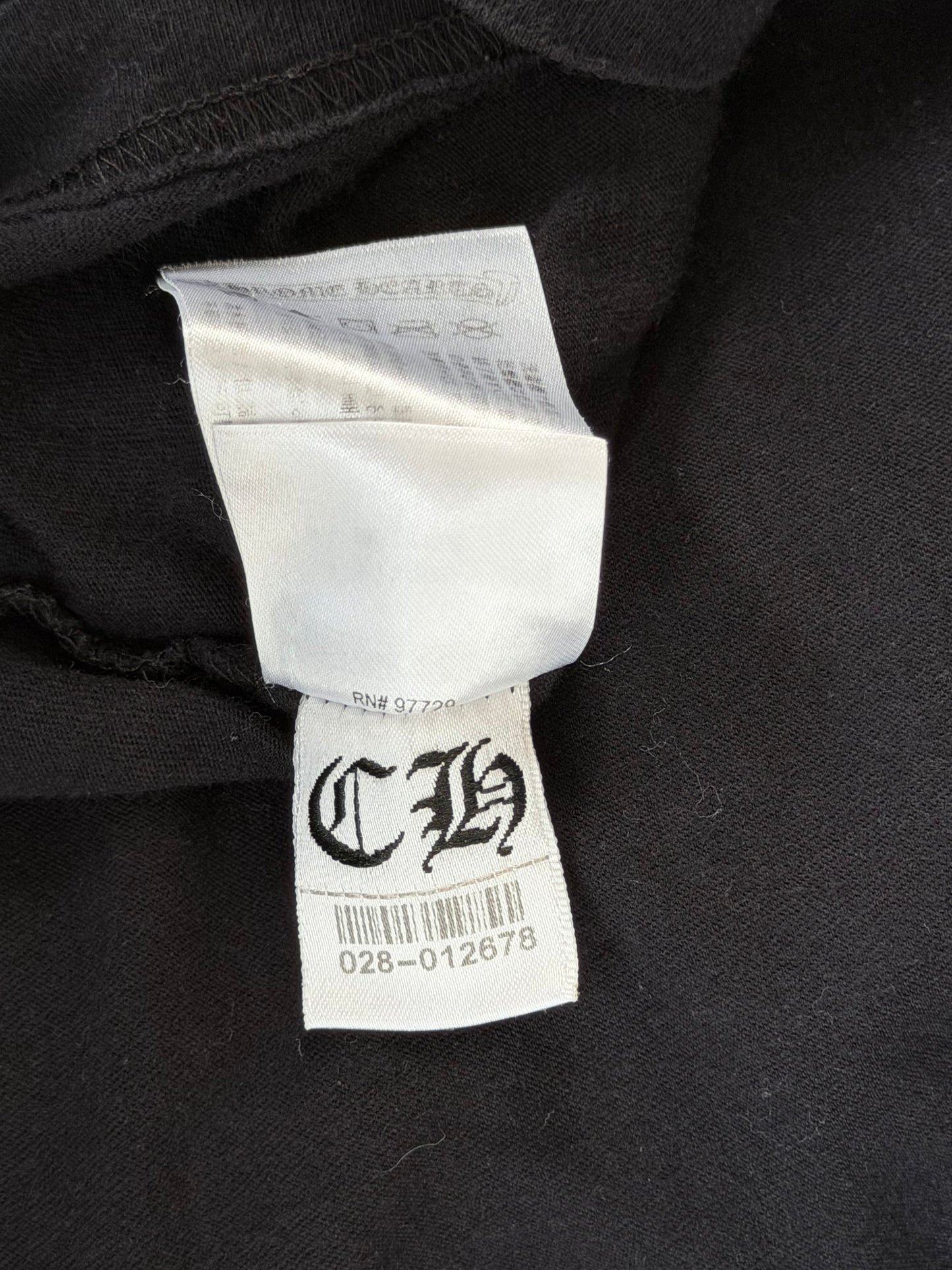 Chrome Hearts Black & Bronze Neck Logo Longsleeve T-Shirt