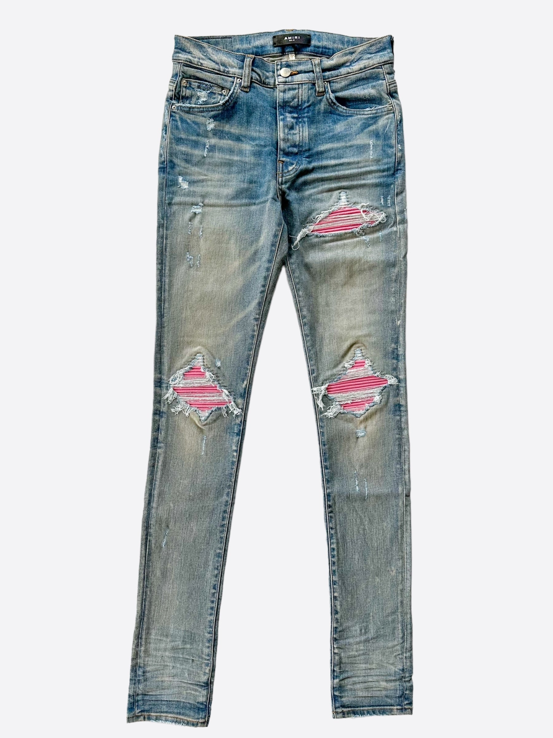 Amiri Blue Pink Patch MX1 Jeans – Savonches