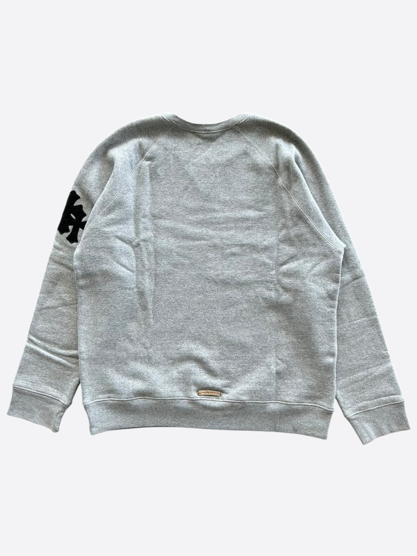 Chrome Hearts Grey & Black Triple Cross Patch Paper Jam Sweater