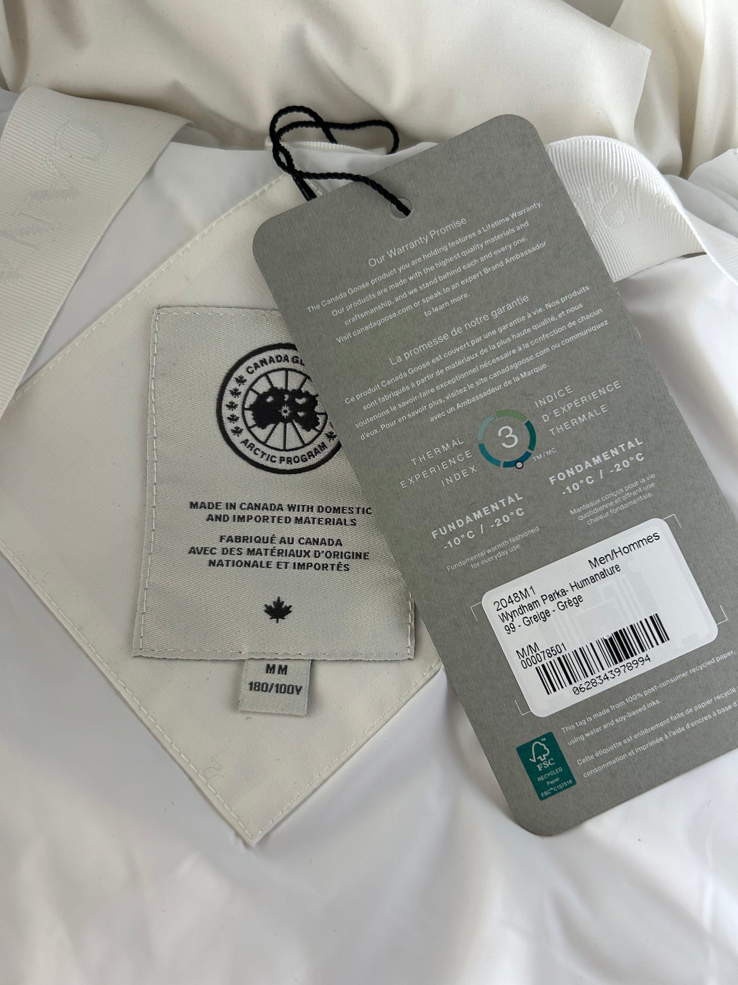 Canada Goose Greige Wyndham Men's Jacket
