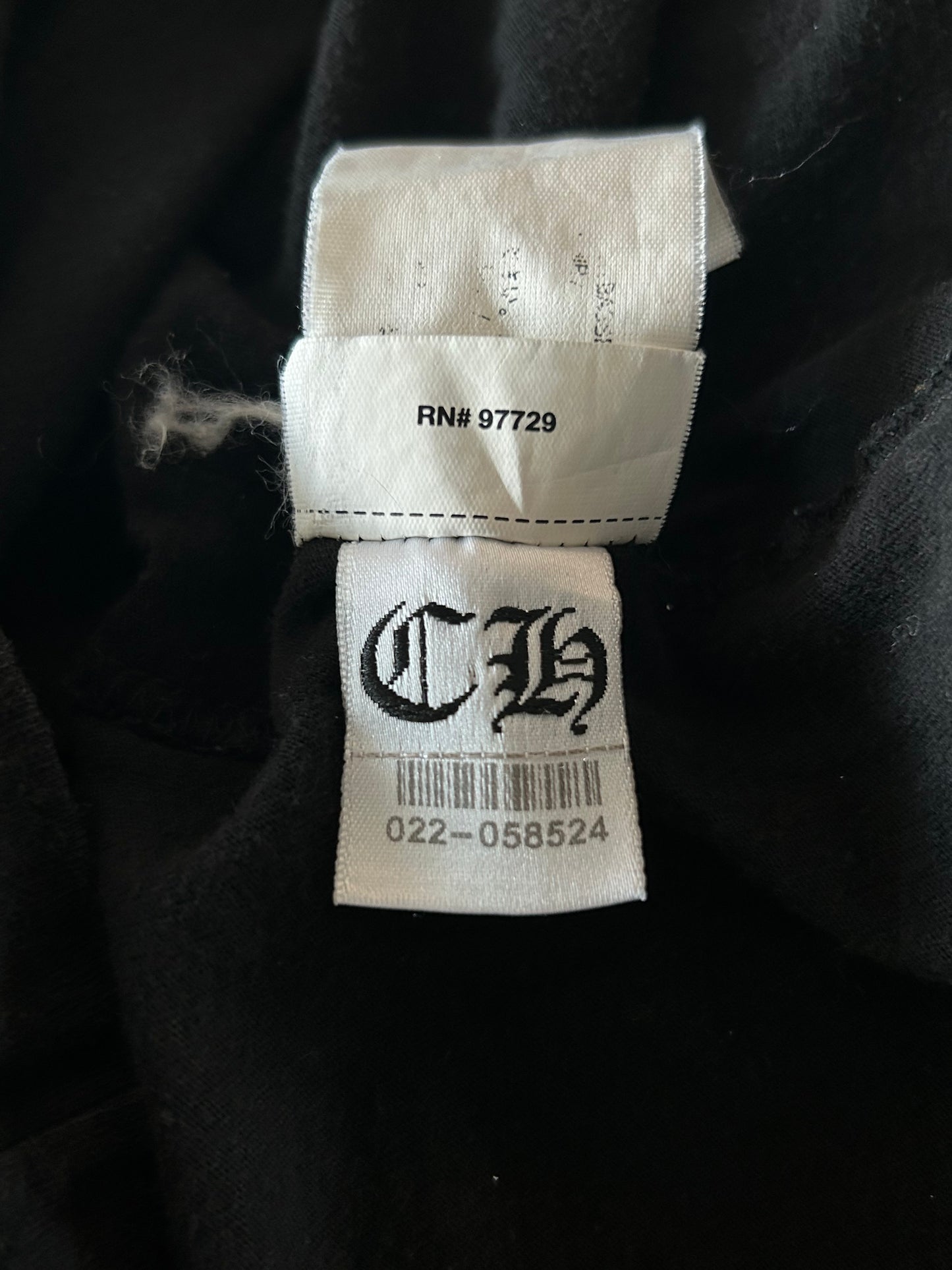 Chrome Hearts Black Gradient Dagger Logo T-Shirt