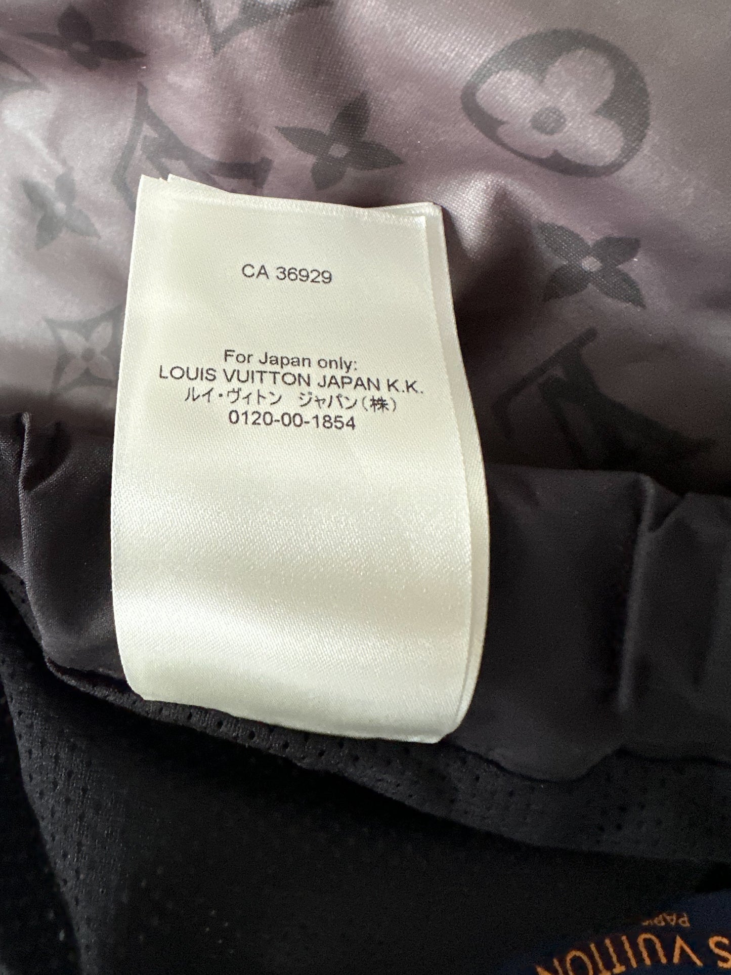 Louis Vuitton Black & Grey 2054 Monogram Heat Reflective Track Pants