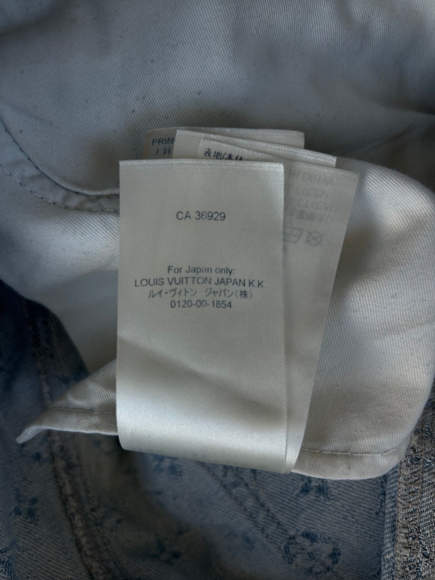 Louis Vuitton NBA Blue & White Monogram Flared Jeans