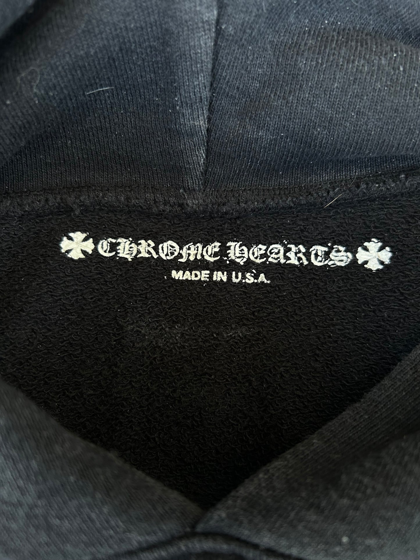 Chrome Hearts Black & Pink Floral Logo Hoodie
