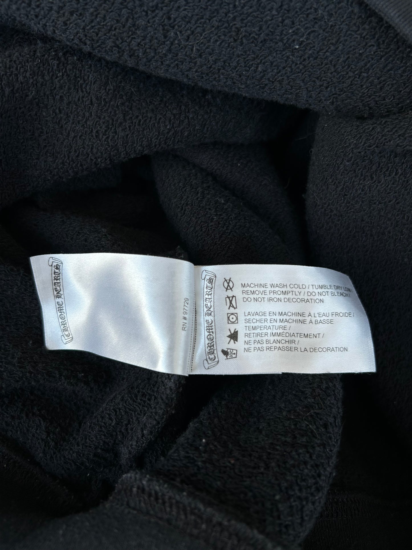 Chrome Hearts Black & Pink Floral Logo Hoodie