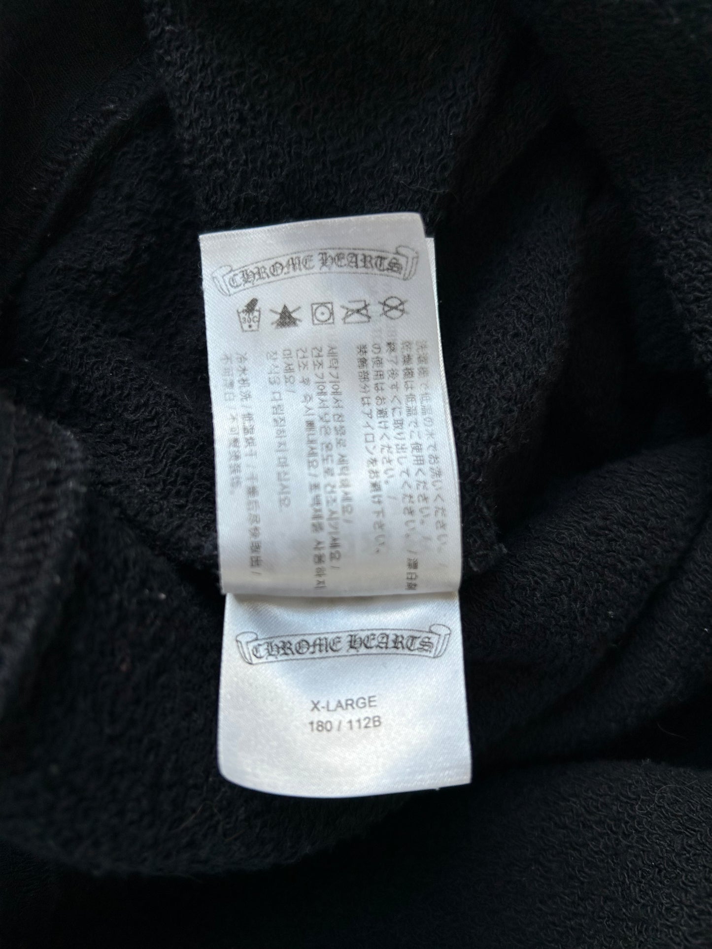 Chrome Hearts Black & Pink Floral Logo Hoodie