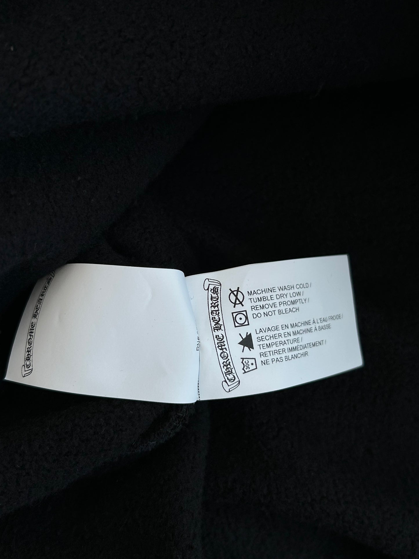Chrome Hearts Black & White Triple Cross Embroidered Hoodie