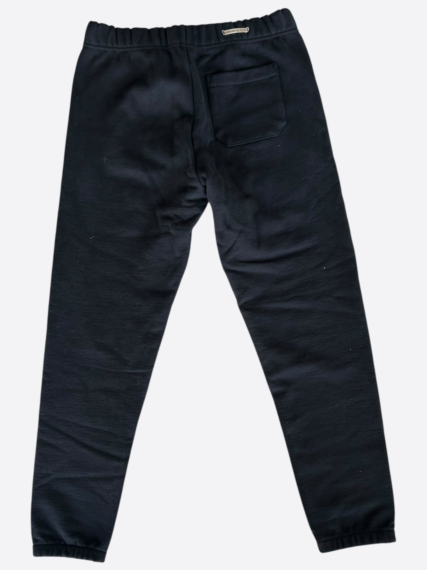 Chrome Hearts Black & White Triple Cross Embroidered Sweatpants