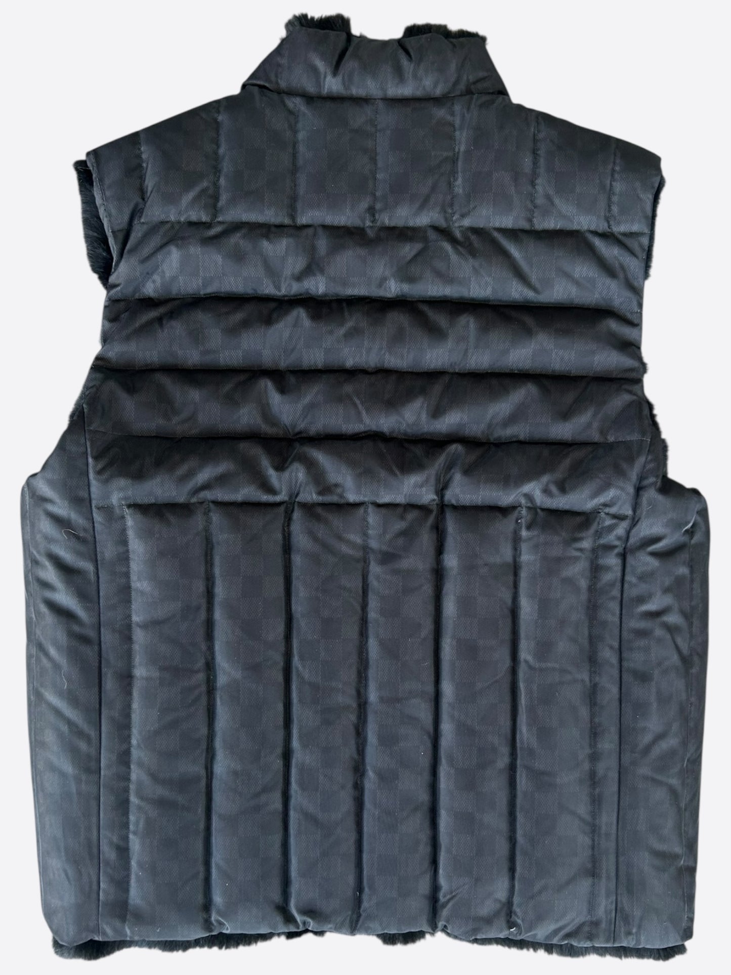 Louis Vuitton Black Rabbit Reversible Puffer Vest