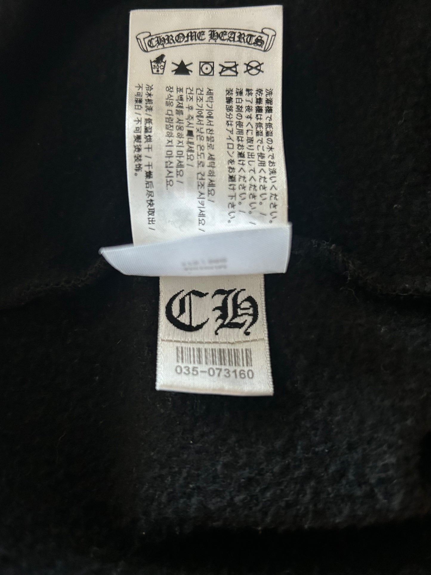 Chrome Hearts Black & Multicolor Foti Horseshoe Logo Hoodie