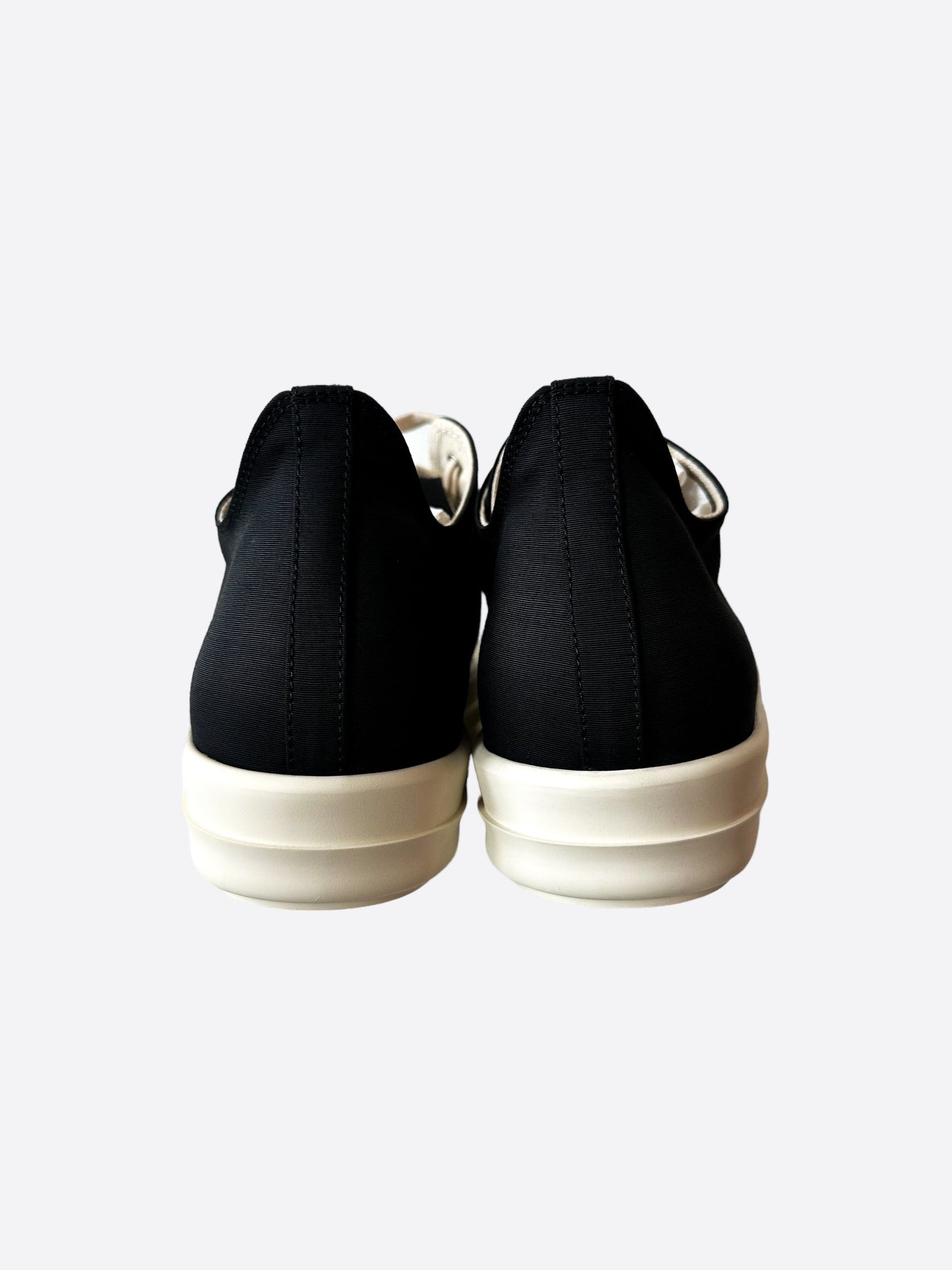 Rick Owens Drkshdw Black & White Stop Your Breath Low Top Sneakers