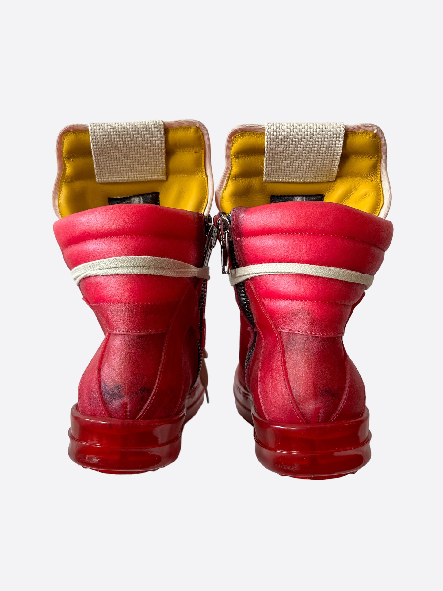 Rick Owens Hot Pink Geobasket High Top Women Sneakers