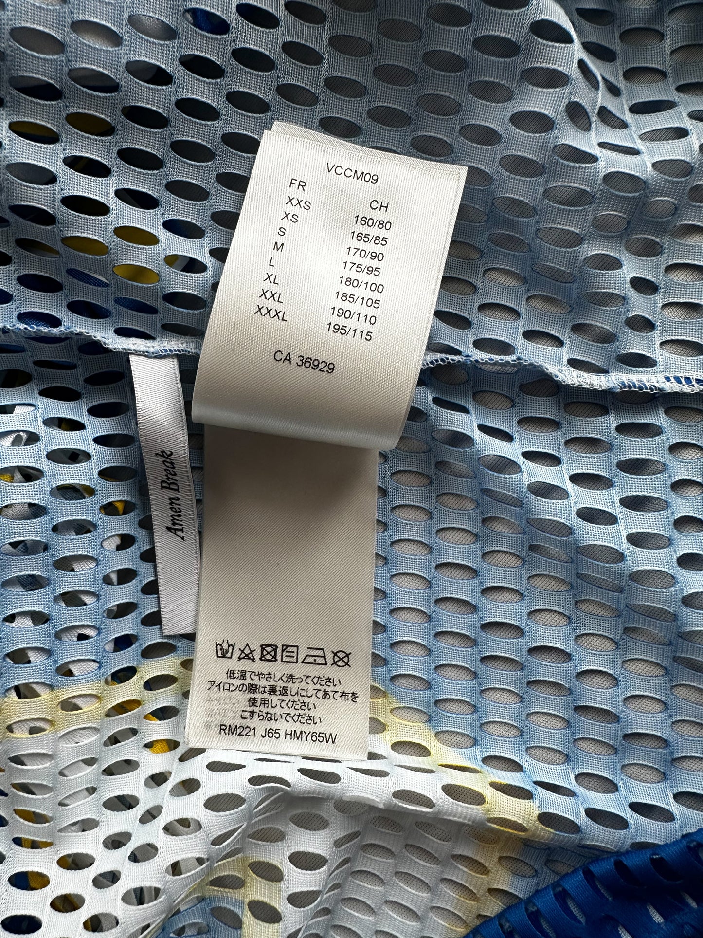 Louis Vuitton Blue & Yellow Mesh Football Jersey
