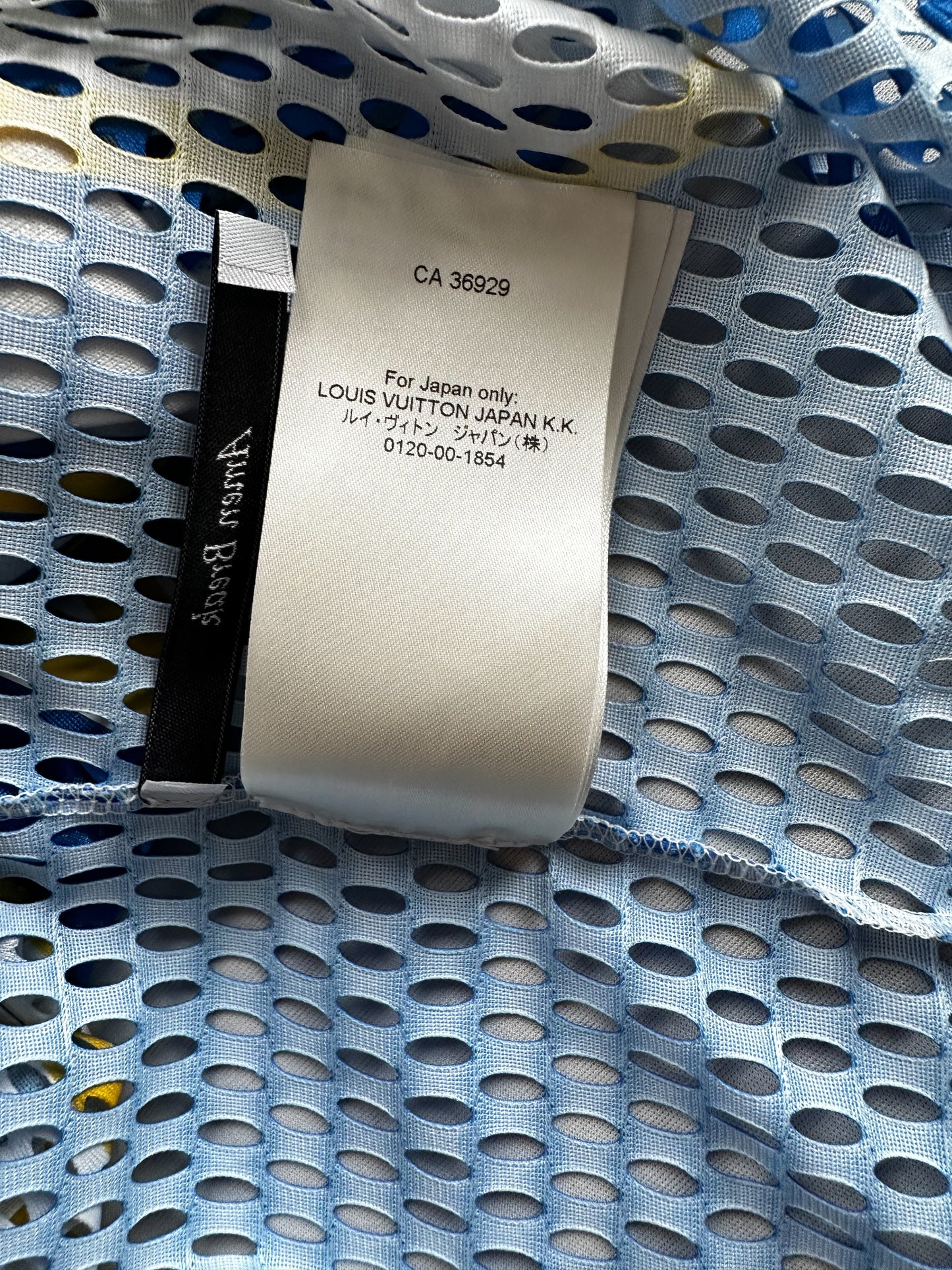 Louis Vuitton Blue & Yellow Mesh Football Jersey