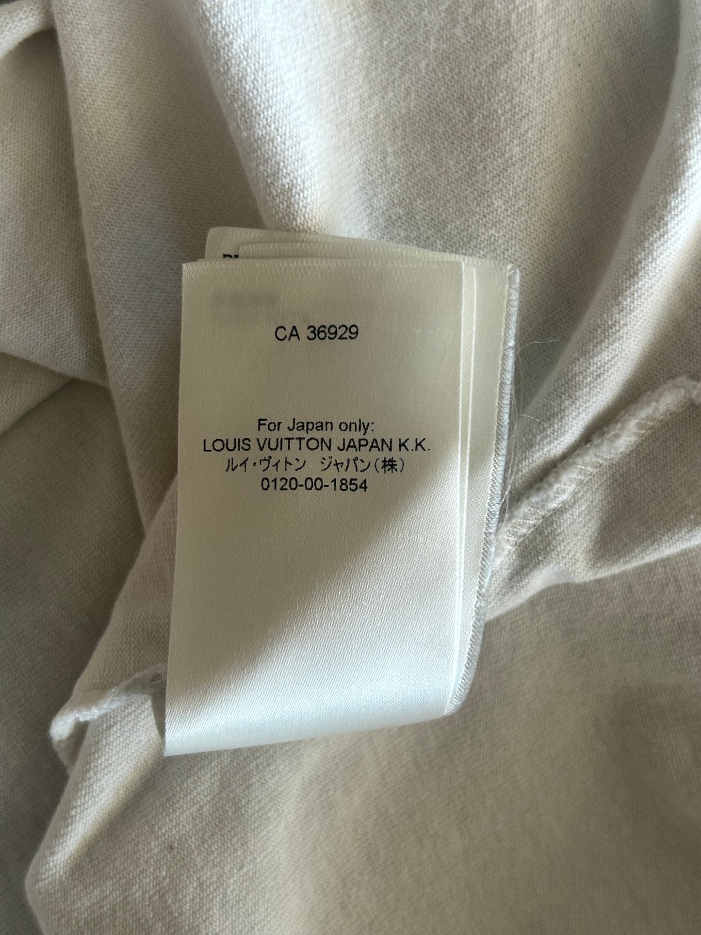 Louis Vuitton White Flower Tapestry T-Shirt