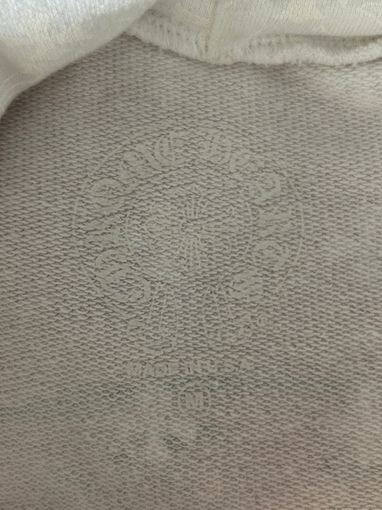 Chrome Hearts White & Black Cross Jacquard Horseshoe Logo Hoodie