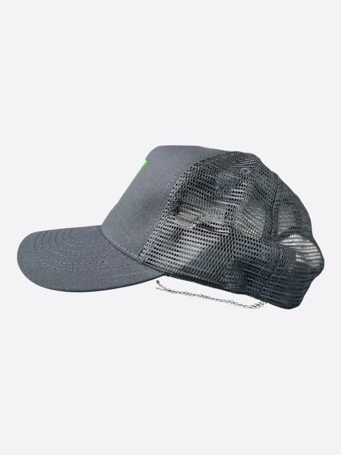 Amiri Black & Green MA Logo Trucker Hat