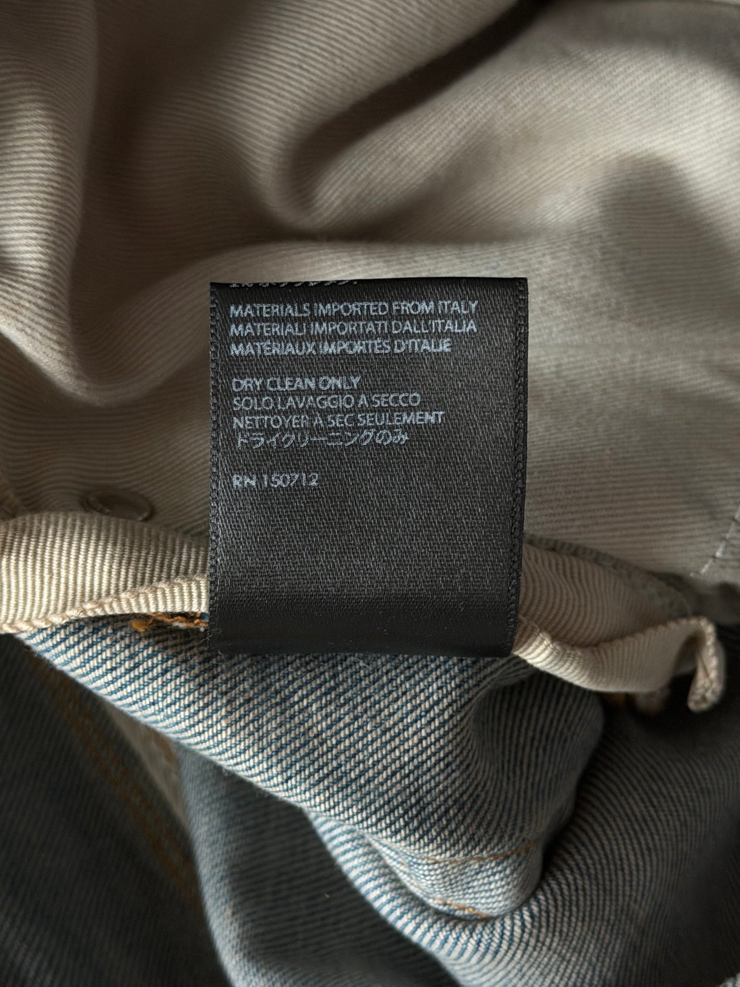Amiri Clay Indigo & Cracked Pink Patch MX1 Jeans