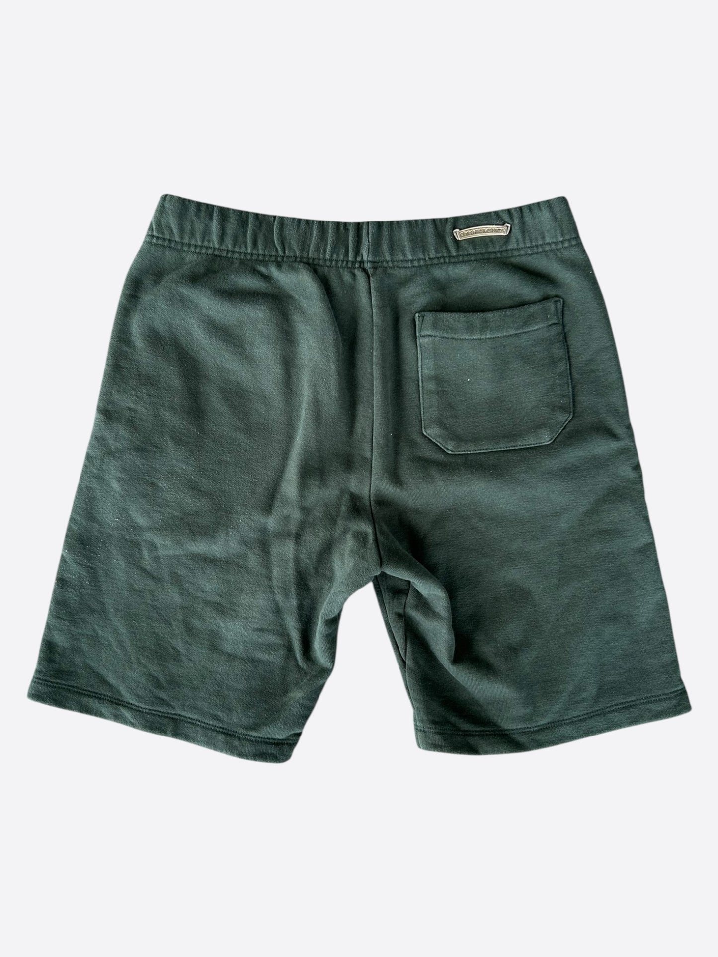 Chrome Hearts Green & White Embroidered Shorts