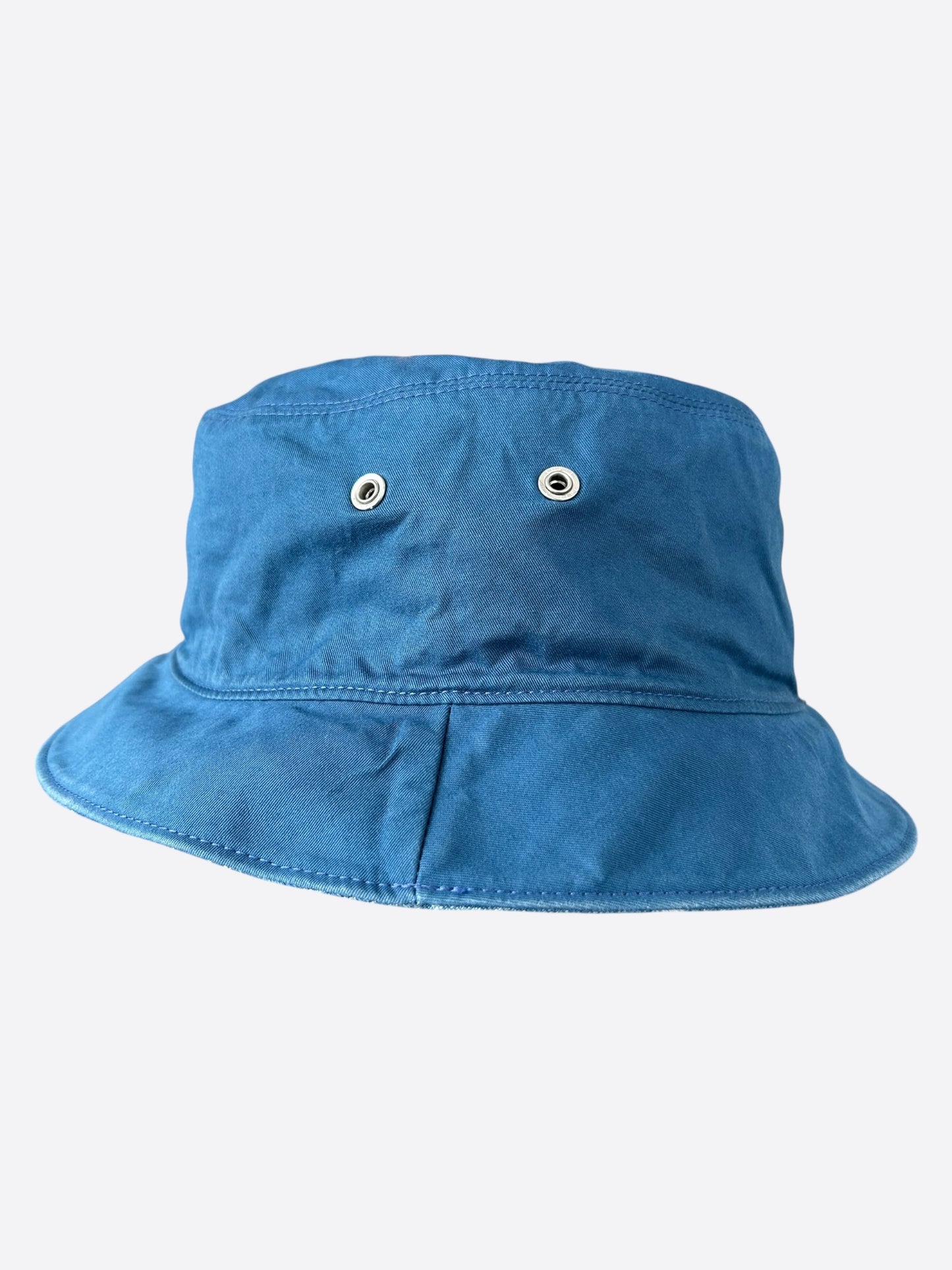 Louis Vuitton Blue & White Denim Monogram Reversible Bucket Hat