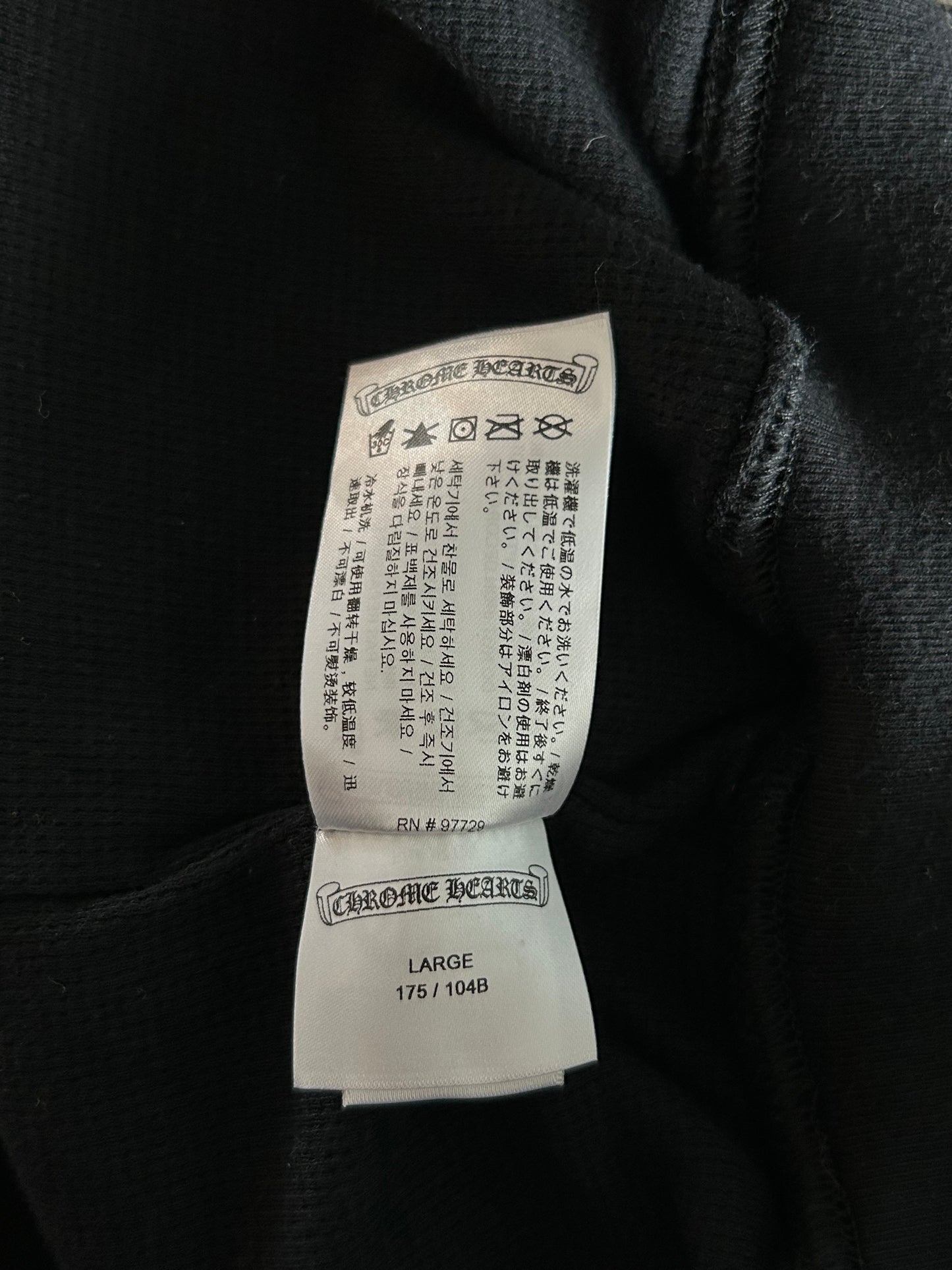 Chrome Hearts Black Aspen Exclusive Horseshoe Zip Up Hoodie
