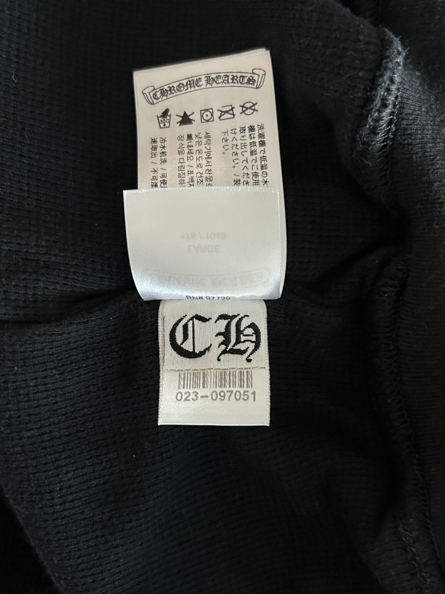 Chrome Hearts Black Aspen Exclusive Horseshoe Zip Up Hoodie