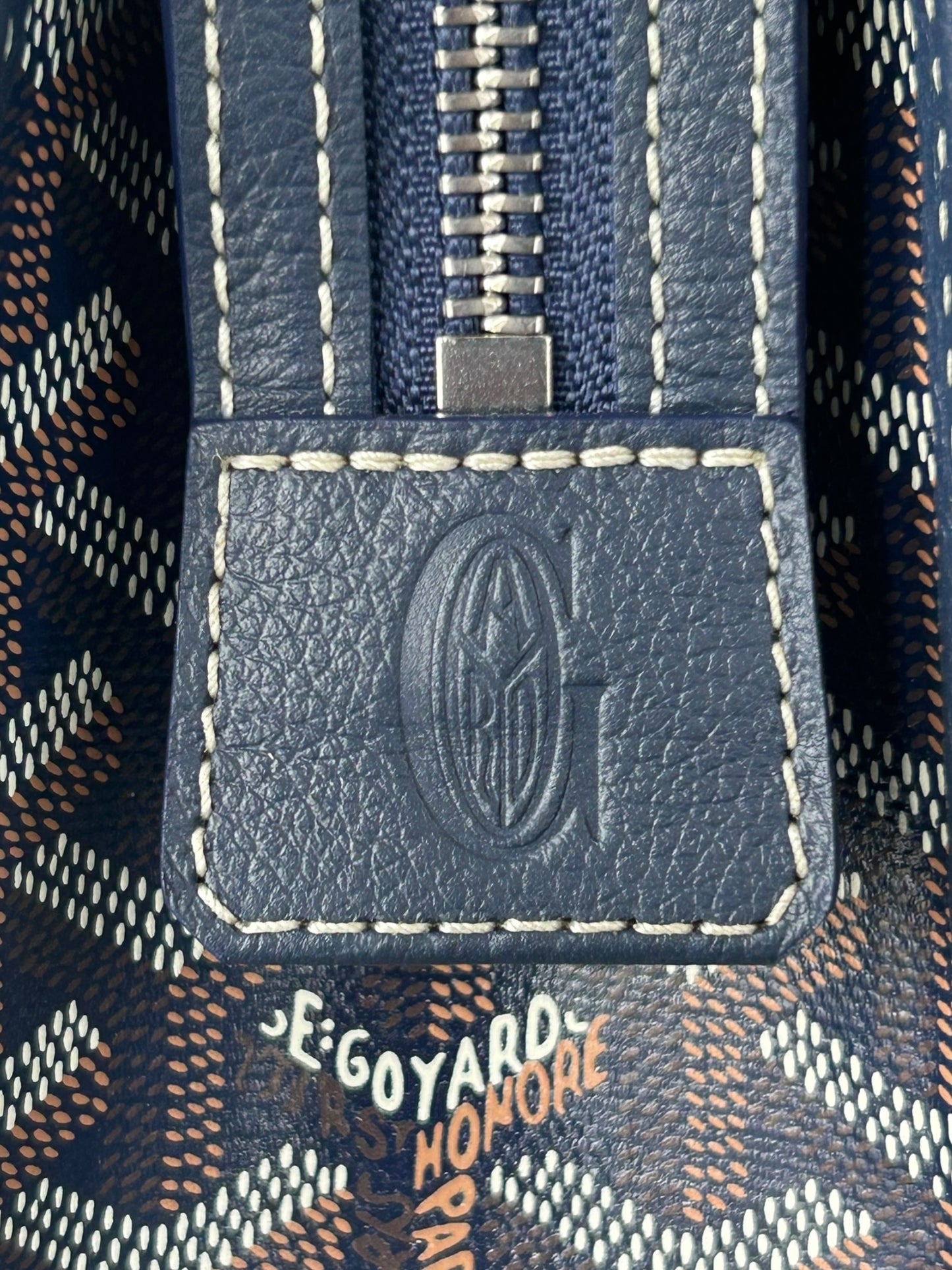 Goyard Navy Jouvence GM Toiletry Bag