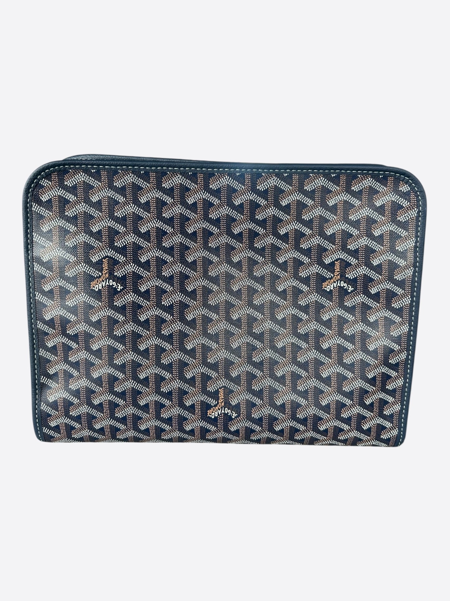 Goyard Navy Jouvence GM Toiletry Bag