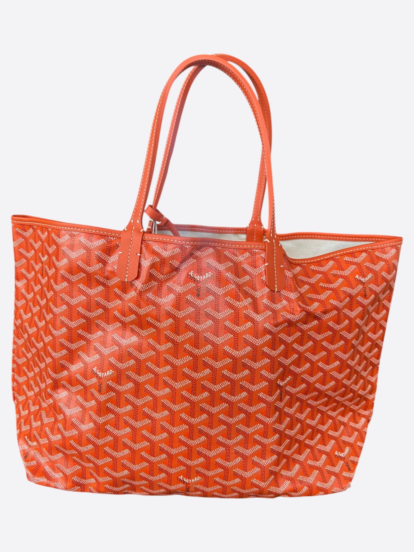Goyard Orange St. Louis PM Tote Bag